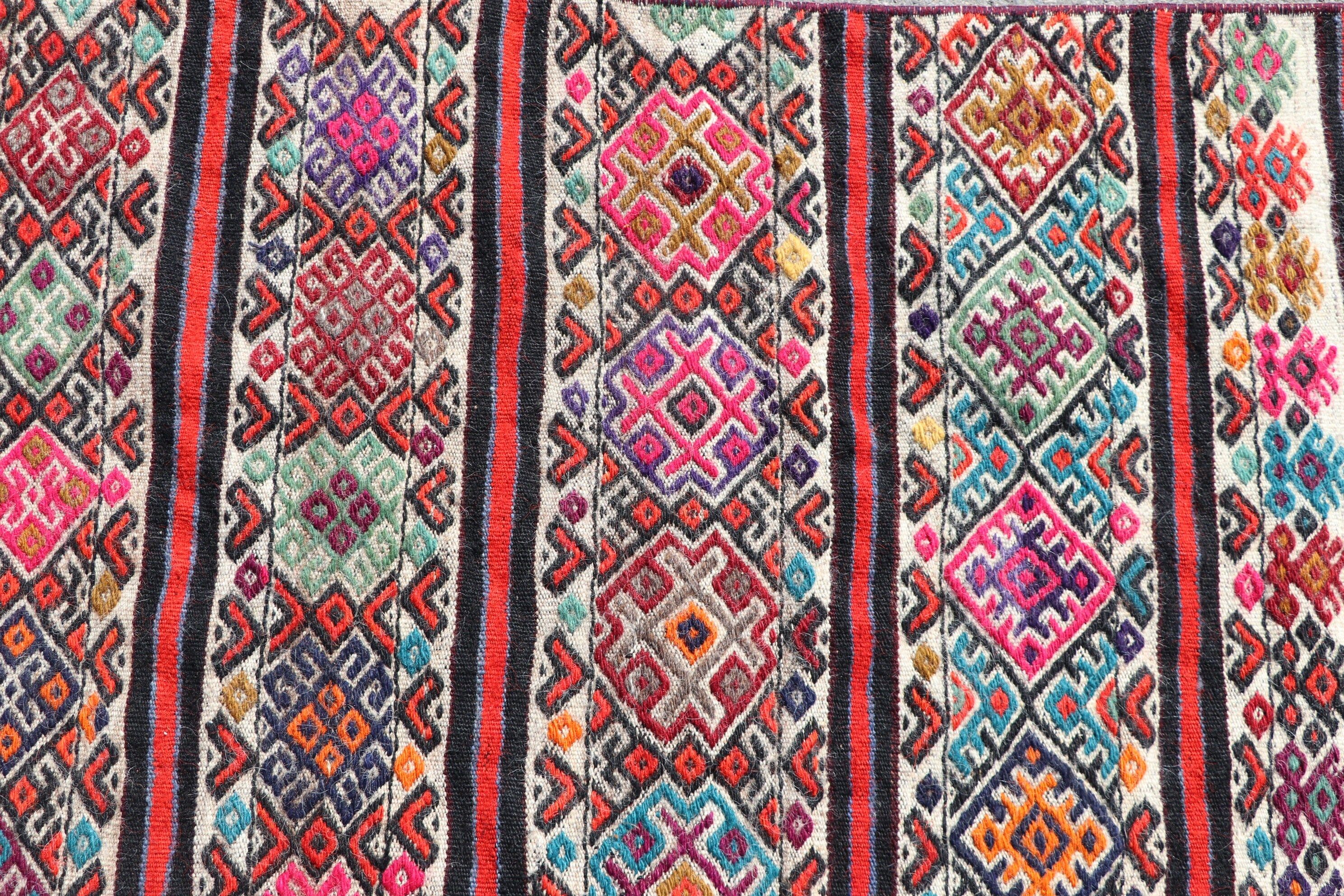 Wall Hanging Rug, Vintage Rugs, Turkish Rug, Kilim, Bedroom Rug, Car Mat Rugs, Moroccan Rug, Pink Moroccan Rug, 2.1x5.2 ft Small Rug