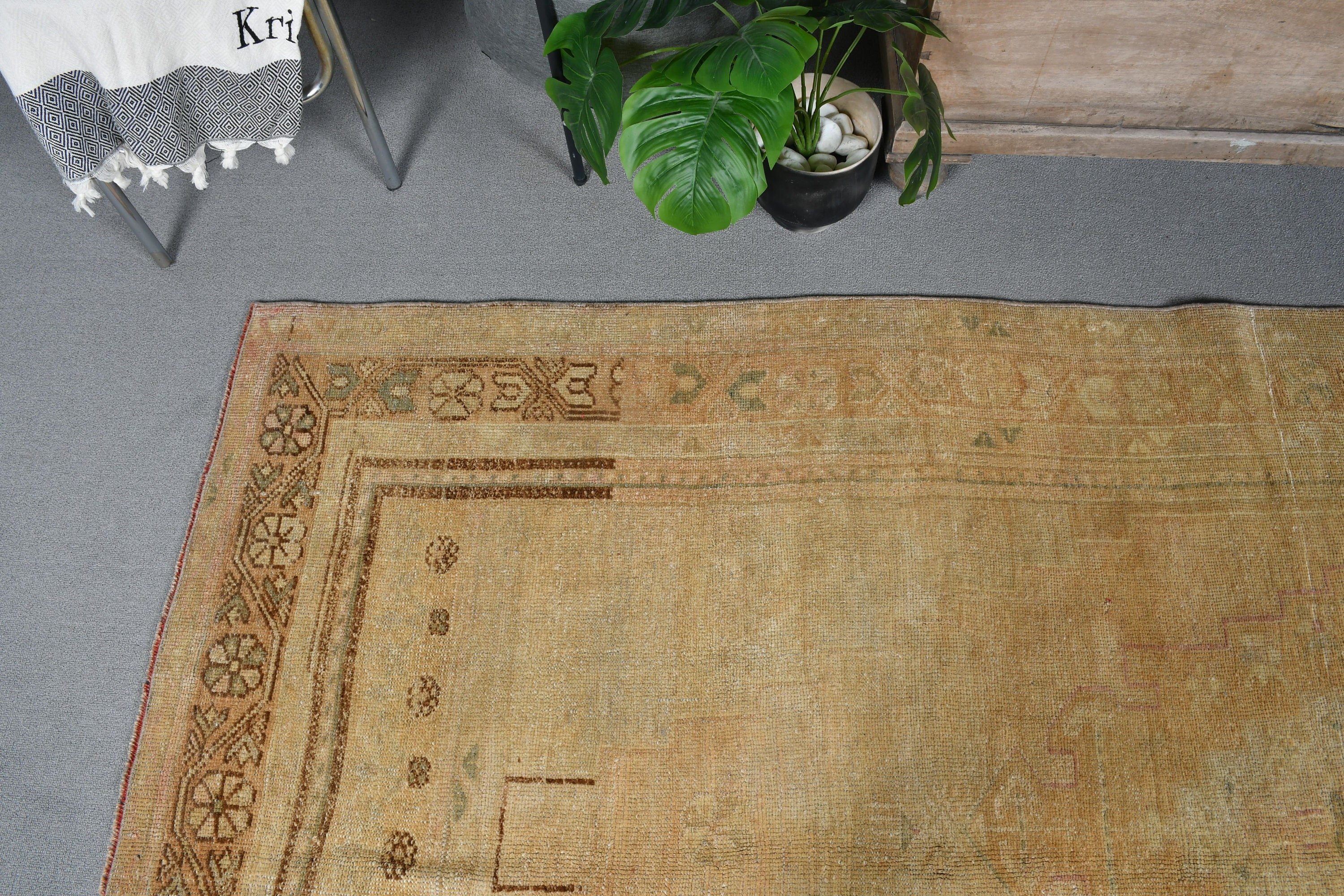 Custom Rug, Beige Bedroom Rugs, Indoor Rug, Turkish Rug, Oriental Rug, 4.5x8.7 ft Area Rugs, Cool Rug, Rugs for Bedroom, Vintage Rug