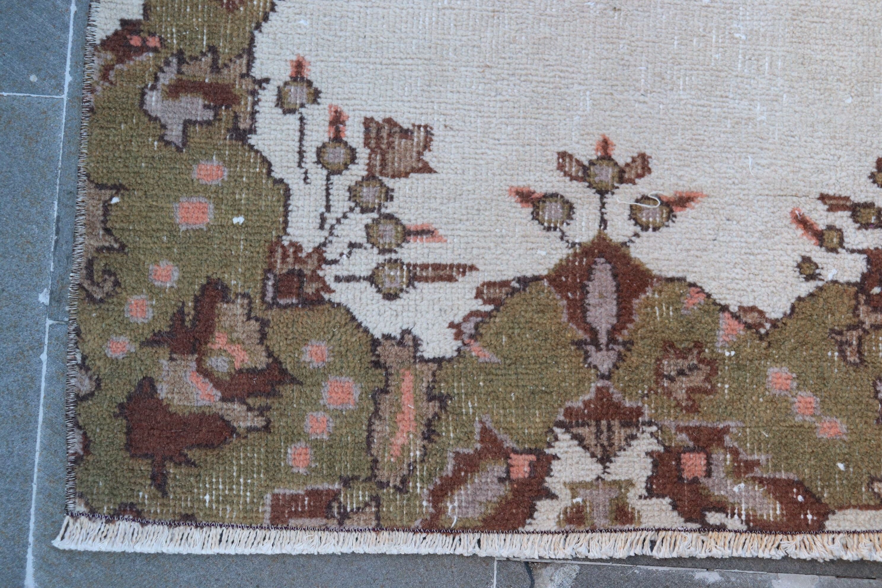 Yer Halısı, Oturma Odası Halıları, Fas Halıları, Beyaz Antika Halılar, 3,6x6,8 ft Alan Halısı, Türk Halıları, Vintage Halılar, Yemek Odası Halısı