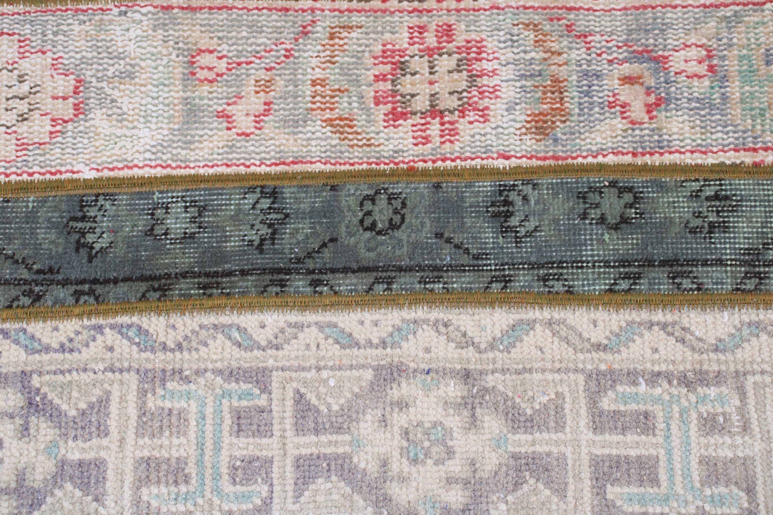Green Oriental Rugs, Rugs for Bathroom, 1.5x3.9 ft Small Rug, Kitchen Rugs, Aztec Rug, Vintage Rug, Bedroom Rug, Turkish Rug
