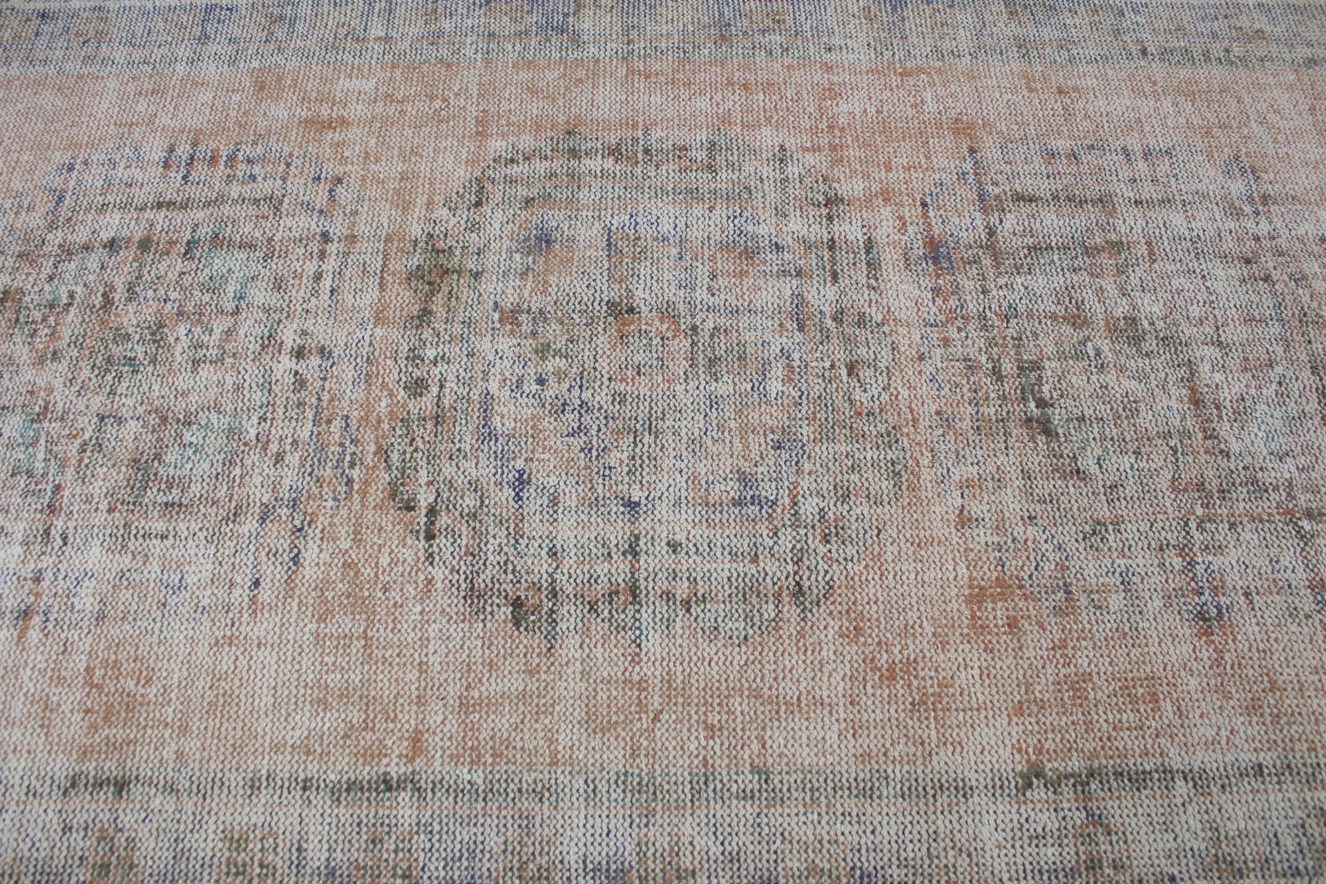 Vintage Rug, Salon Rug, Rugs for Dining Room, Orange Wool Rug, Floor Rug, Antique Rug, Turkish Rug, Living Room Rug, 4.5x11.2 ft Large Rug