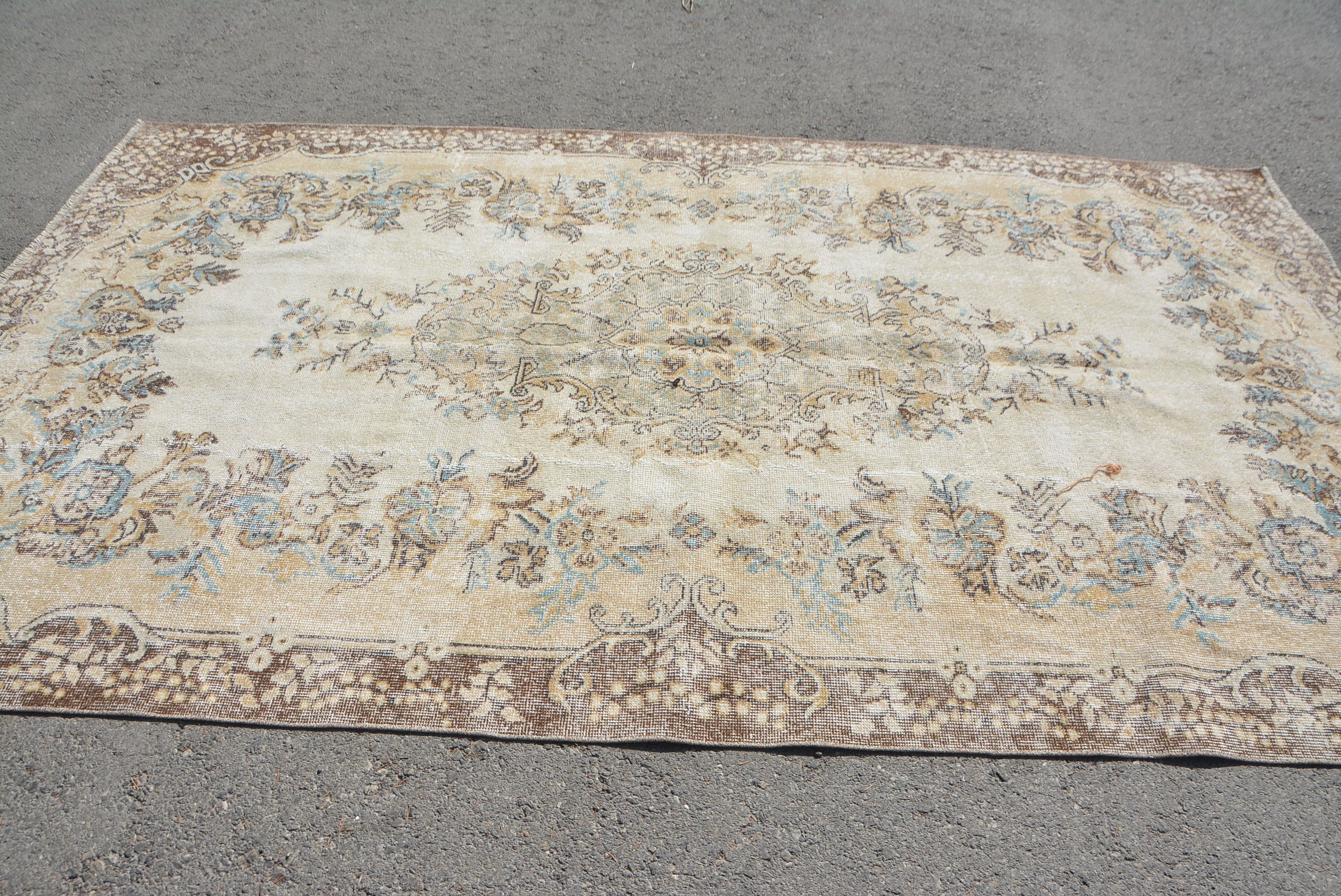 Living Room Rug, Rugs for Dining Room, Bedroom Rug, Vintage Rug, Turkish Rugs, Moroccan Rug, 5.9x9.8 ft Large Rugs, Dining Room Rugs