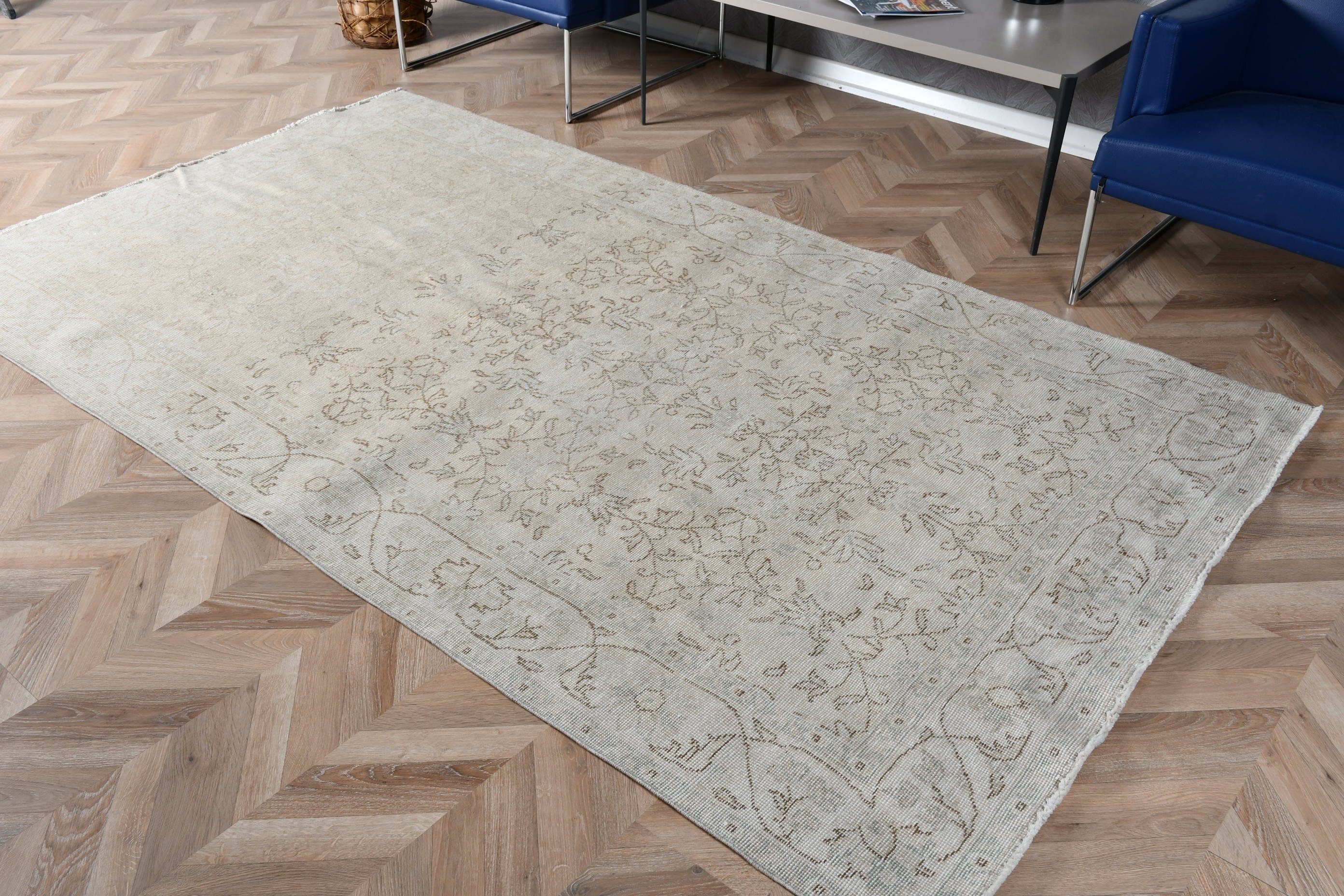 Bedroom Rugs, Rugs for Salon, 4.9x8.7 ft Large Rug, Turkish Rug, Beige Antique Rugs, Vintage Rug, Floor Rug, Dining Room Rug, Cool Rug