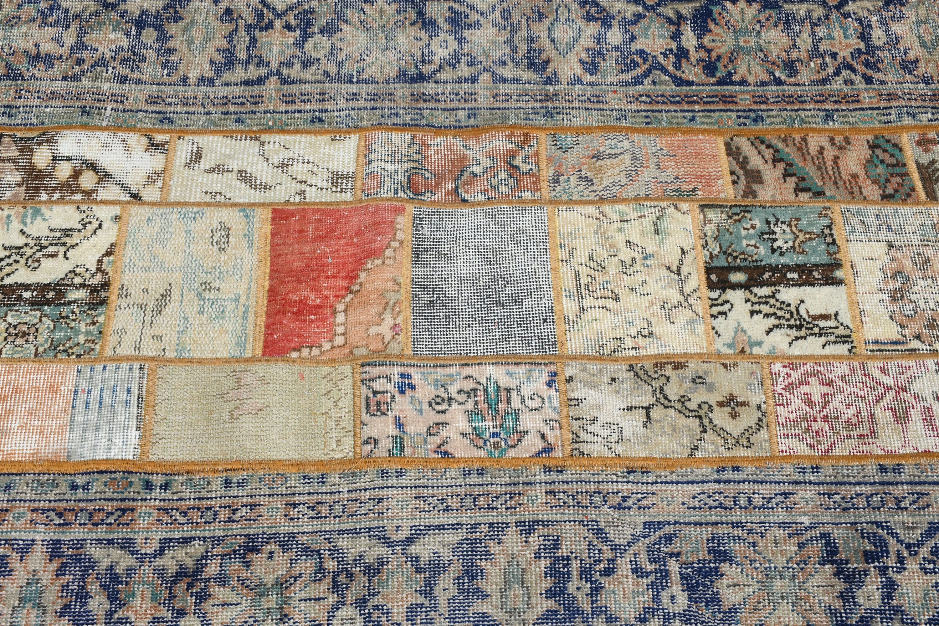 Vintage Halı, Mutfak Halısı, Yer Halısı, 3,4x6,4 ft Aksan Halısı, Türk Halısı, Giriş Halıları, Mavi Oryantal Halılar, Çocuk Halısı