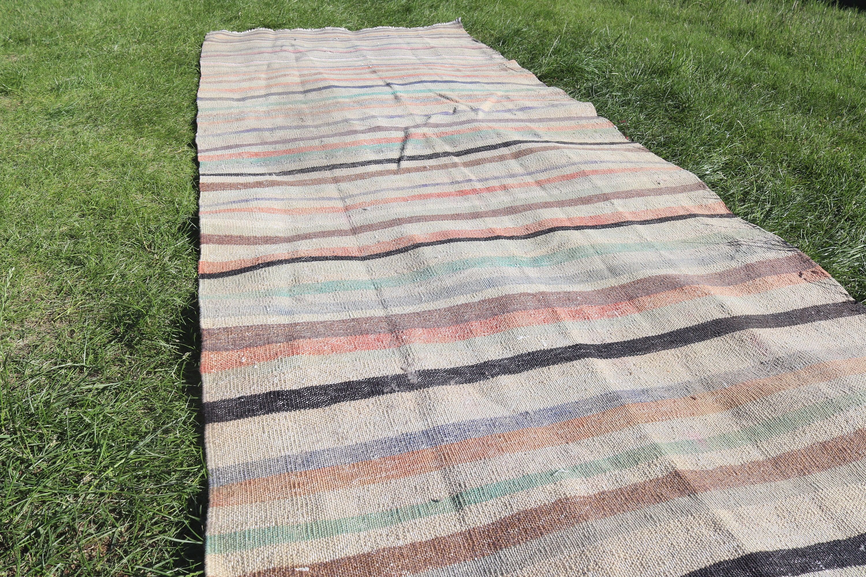 3.3x9.5 ft Runner Rugs, Home Decor Rugs, Kitchen Rugs, Vintage Rug, Turkish Rug, Hallway Rug, Beige Antique Rug, Luxury Rugs, Kilim