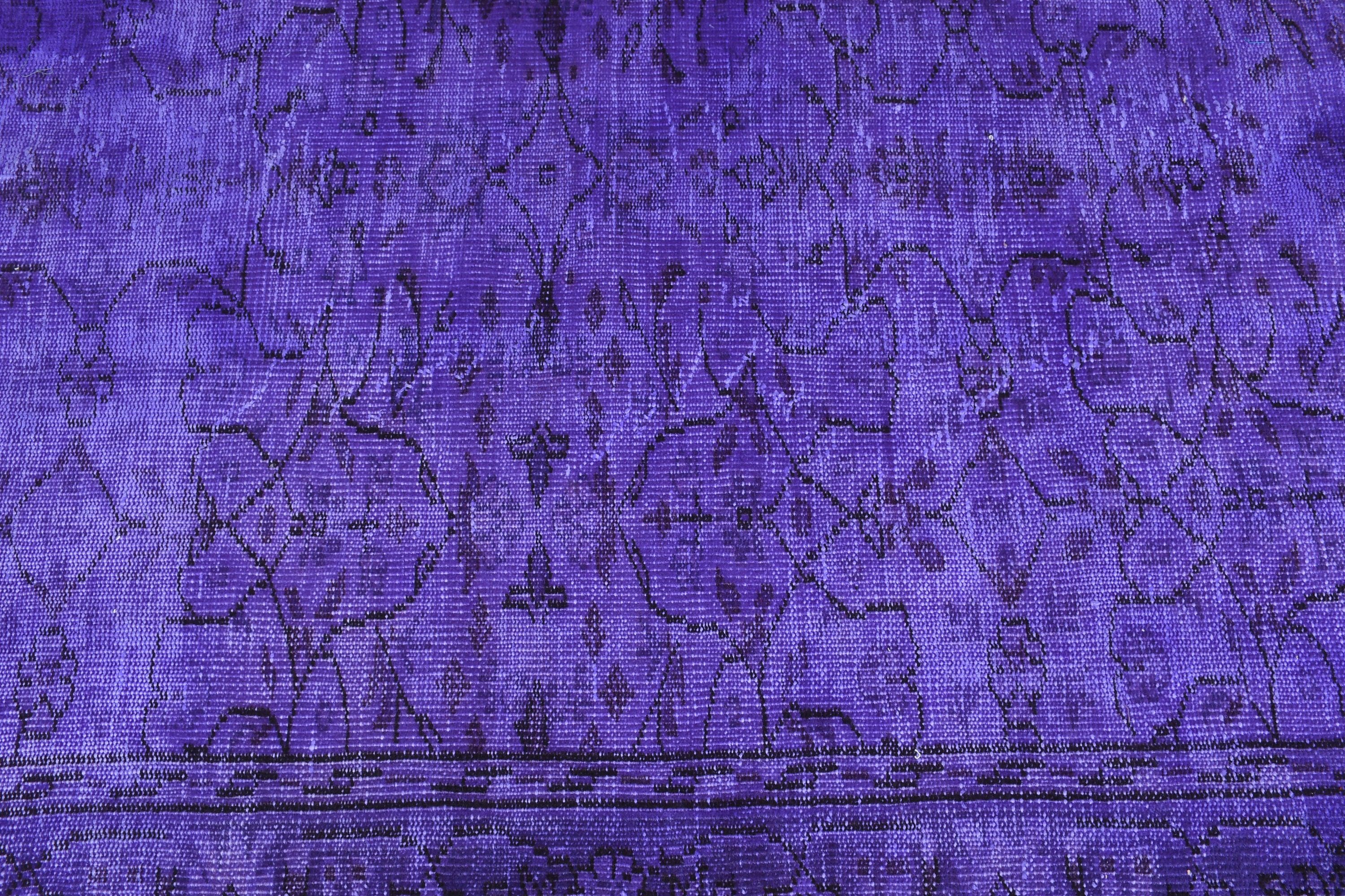 3x4.8 ft Small Rugs, Purple Oriental Rug, Old Rug, Entry Rug, Floor Rugs, Muted Rugs, Bedroom Rug, Vintage Rugs, Turkish Rugs