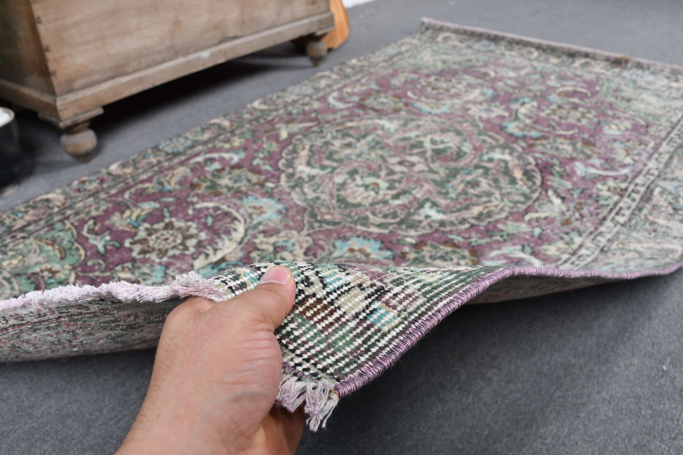 Oushak Rugs, 4.1x7.1 ft Area Rugs, Green Bedroom Rug, Turkish Rug, Indoor Rugs, Ethnic Rugs, Dining Room Rug, Oriental Rugs, Vintage Rug