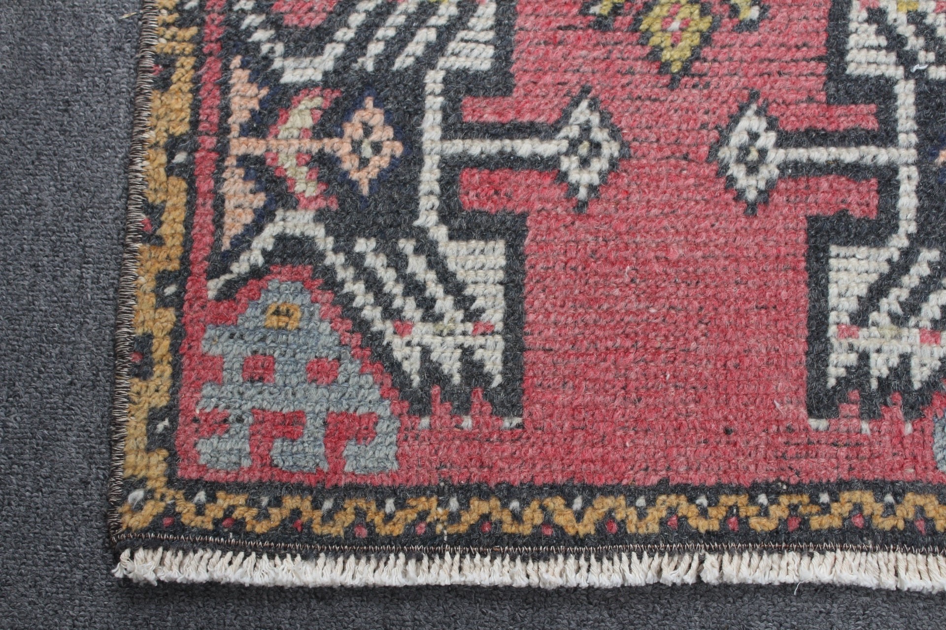 Moroccan Rugs, 1.5x2.9 ft Small Rug, Rugs for Entry, Cool Rug, Red Floor Rugs, Bathroom Rugs, Car Mat Rugs, Turkish Rugs, Vintage Rugs