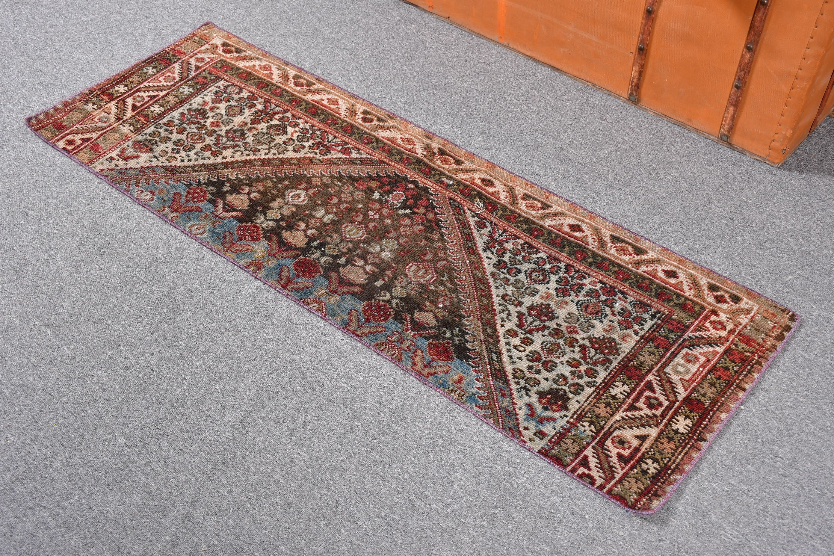 Ev Dekorasyonu Halıları, Lüks Halılar, Aztek Halısı, Giriş Halısı, Vintage Halı, Çocuk Halısı, Türk Halıları, Kahverengi Açıklama Halısı, 1.6x4.6 ft Küçük Halı