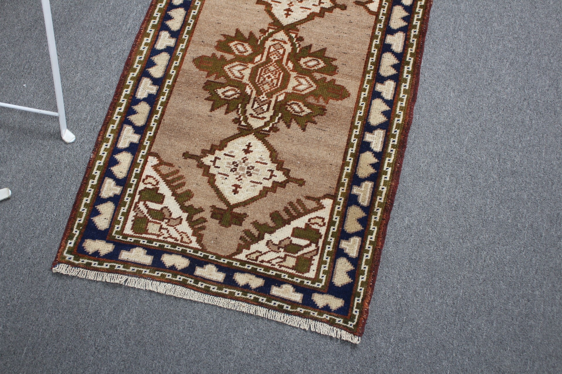 Entry Rug, Cool Rugs, Rugs for Kitchen, Brown Floor Rug, Kitchen Rug, Turkish Rugs, Vintage Rug, Art Rugs, 2x3.2 ft Small Rug, Bedroom Rug