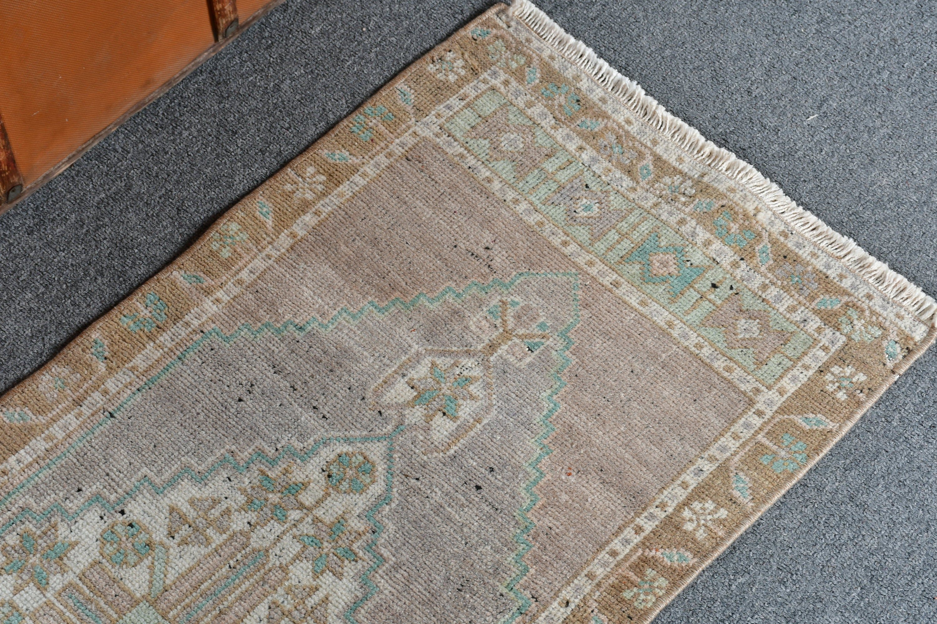 Anadolu Halısı, Türk Halısı, Fas Halıları, Kahverengi Antika Halı, Yatak Odası Halıları, Vintage Halılar, Mutfak Halısı, 1.4x3.5 ft Küçük Halılar, Sanat Halısı