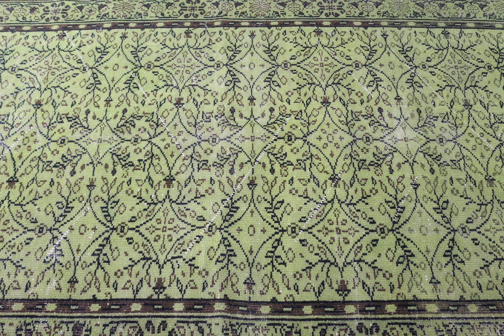 Salon Rugs, Oriental Rug, Green Anatolian Rug, Bedroom Rug, Rugs for Dining Room, Turkish Rug, 5x8.5 ft Large Rug, Cool Rug, Vintage Rugs