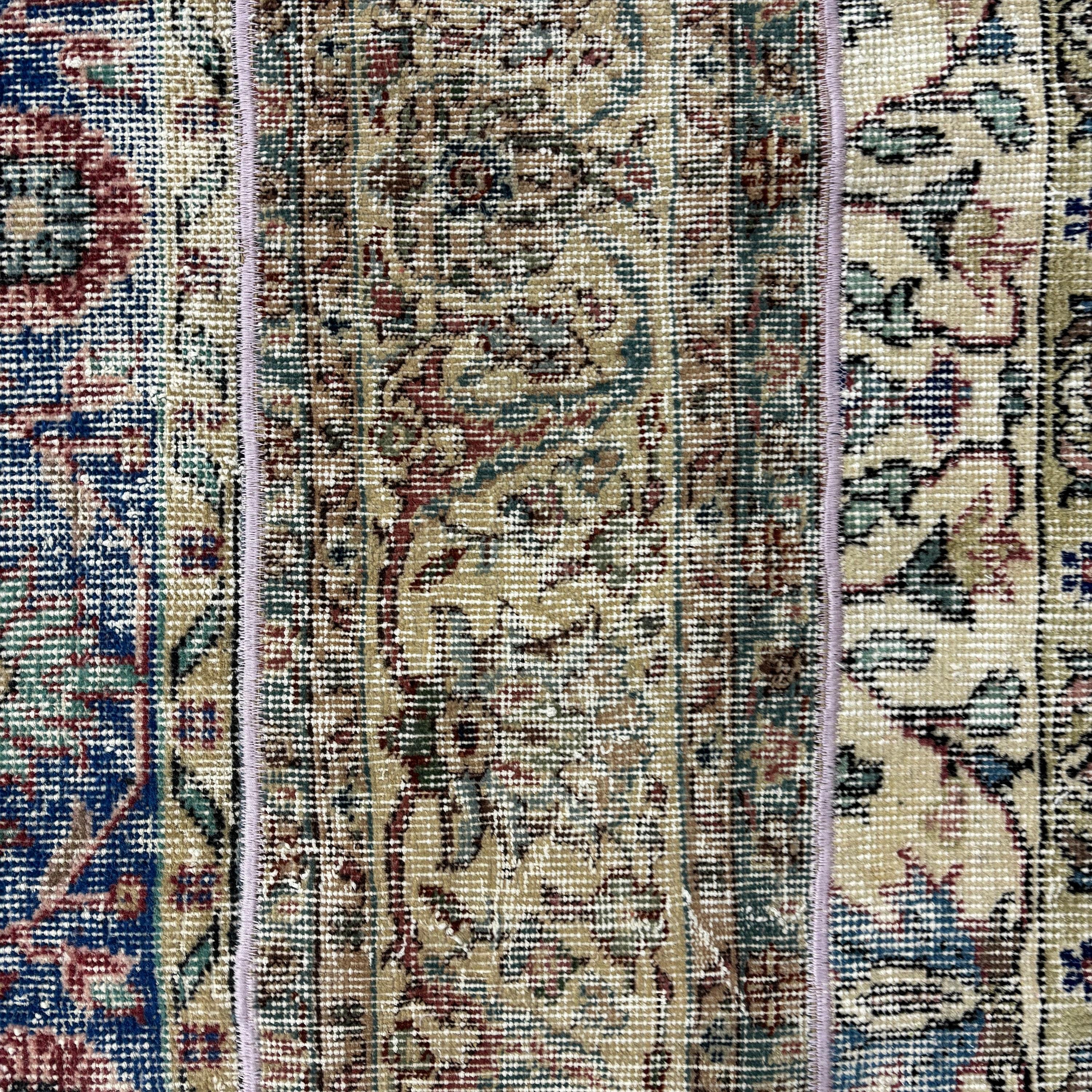 Türk Halısı, Vintage Halılar, 2.2x4.8 ft Küçük Halı, Lüks Halılar, Bej Oushak Halıları, Araba Paspas Halıları, Yer Halısı, Küçük Alan Halıları, Bohem Halıları