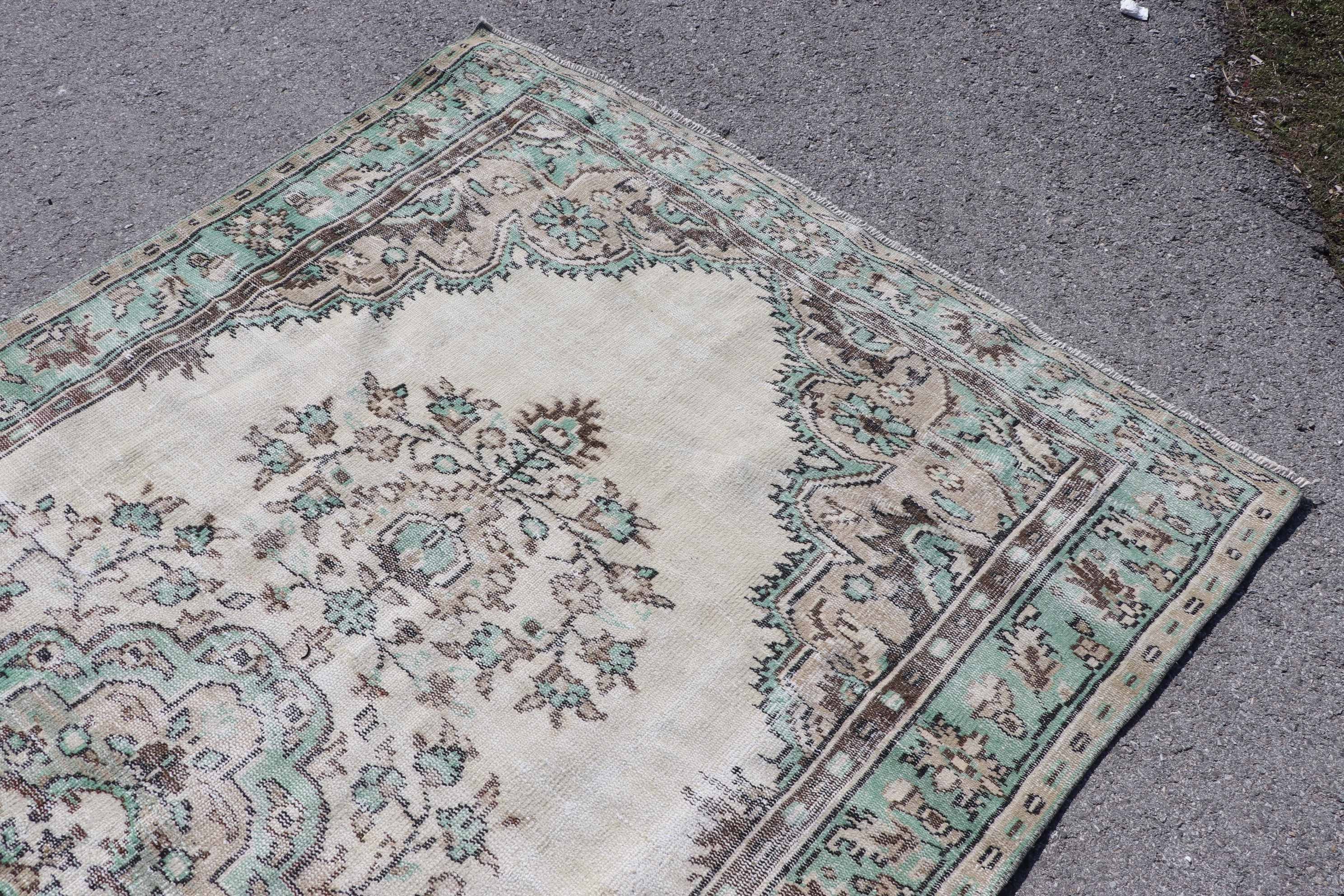 Bedroom Rugs, Beige Cool Rug, Turkish Rugs, Living Room Rugs, Vintage Rugs, Rugs for Dining Room, Home Decor Rugs, 5.2x9.7 ft Large Rugs