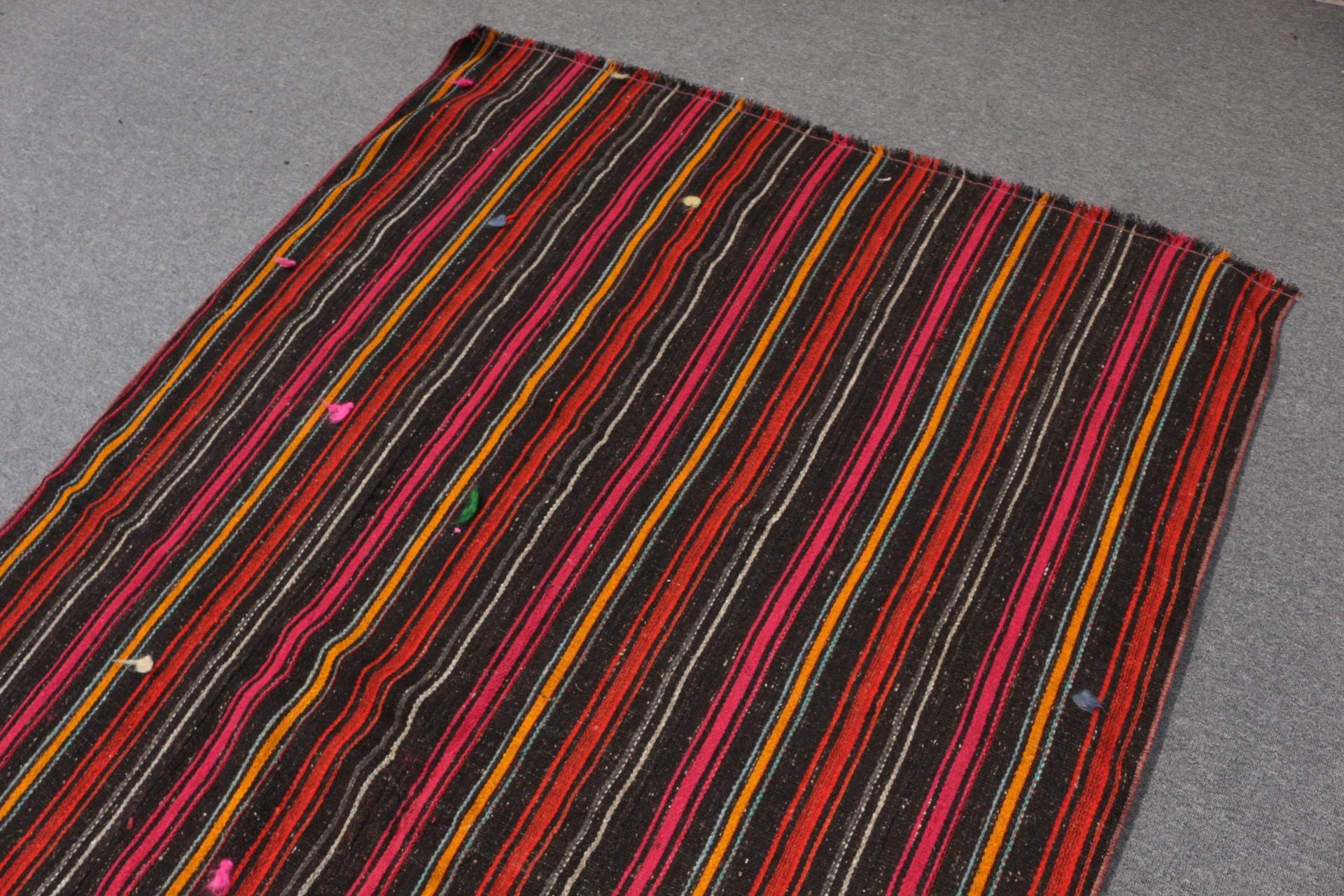 5x7.8 ft Alan Halıları, Kırmızı Yatak Odası Halısı, Vintage Halı, Alan Halıları, Yemek Odası Halısı, Kilim, Sevimli Halı, Türk Halısı, Fas Halısı