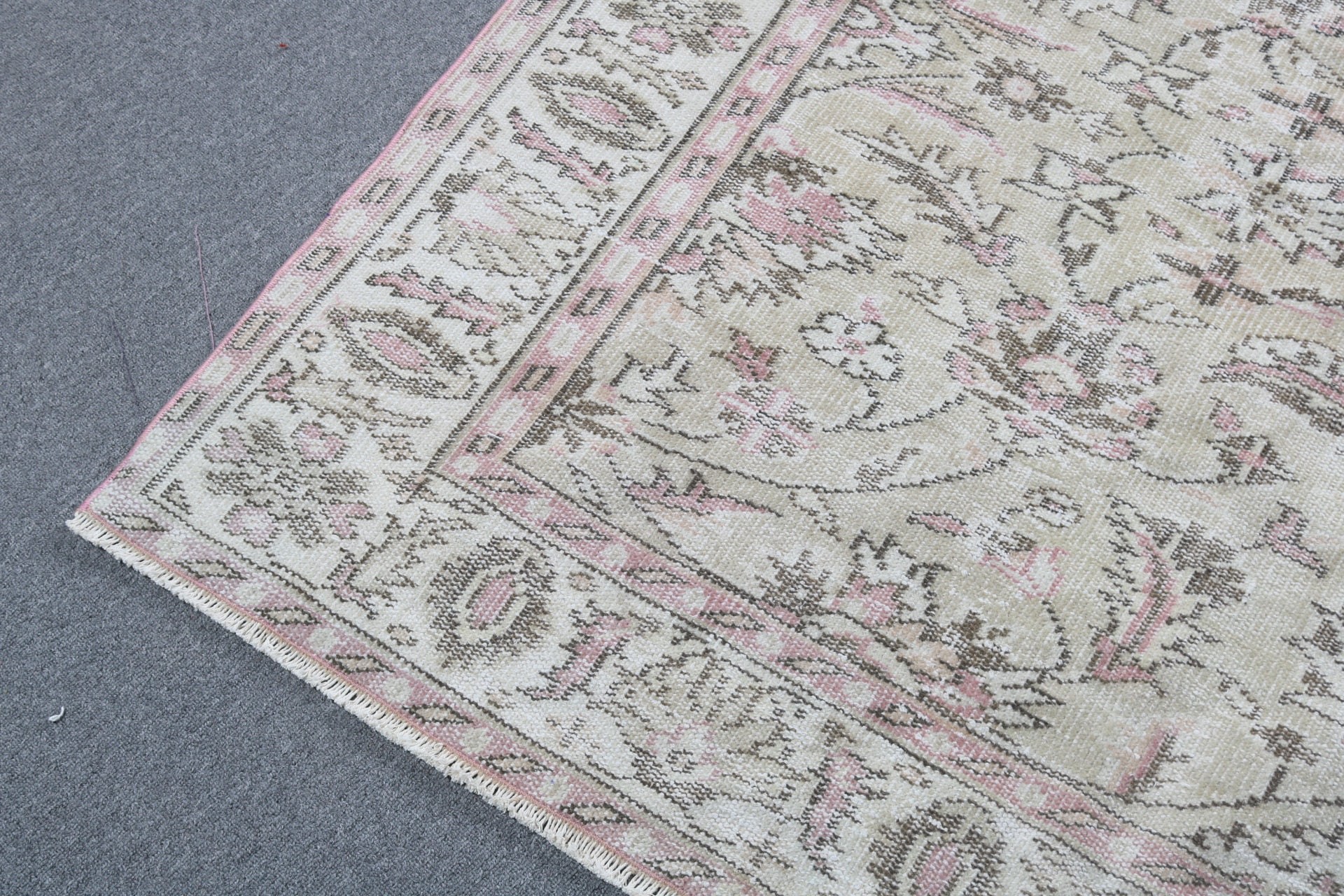 Salon Rug, Beige Home Decor Rug, Bedroom Rug, 6.1x8.9 ft Large Rugs, Organic Rugs, Large Boho Rugs, Vintage Rug, Antique Rugs, Turkish Rugs