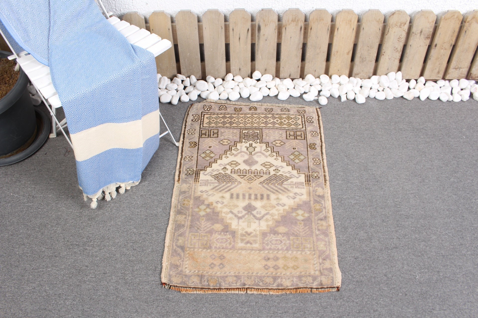 Banyo Halısı, Türk Halıları, Ev Dekorasyonu Halısı, Yatak Odası Halıları, Estetik Halılar, Vintage Halılar, Mor 1.9x2.7 ft Küçük Halı