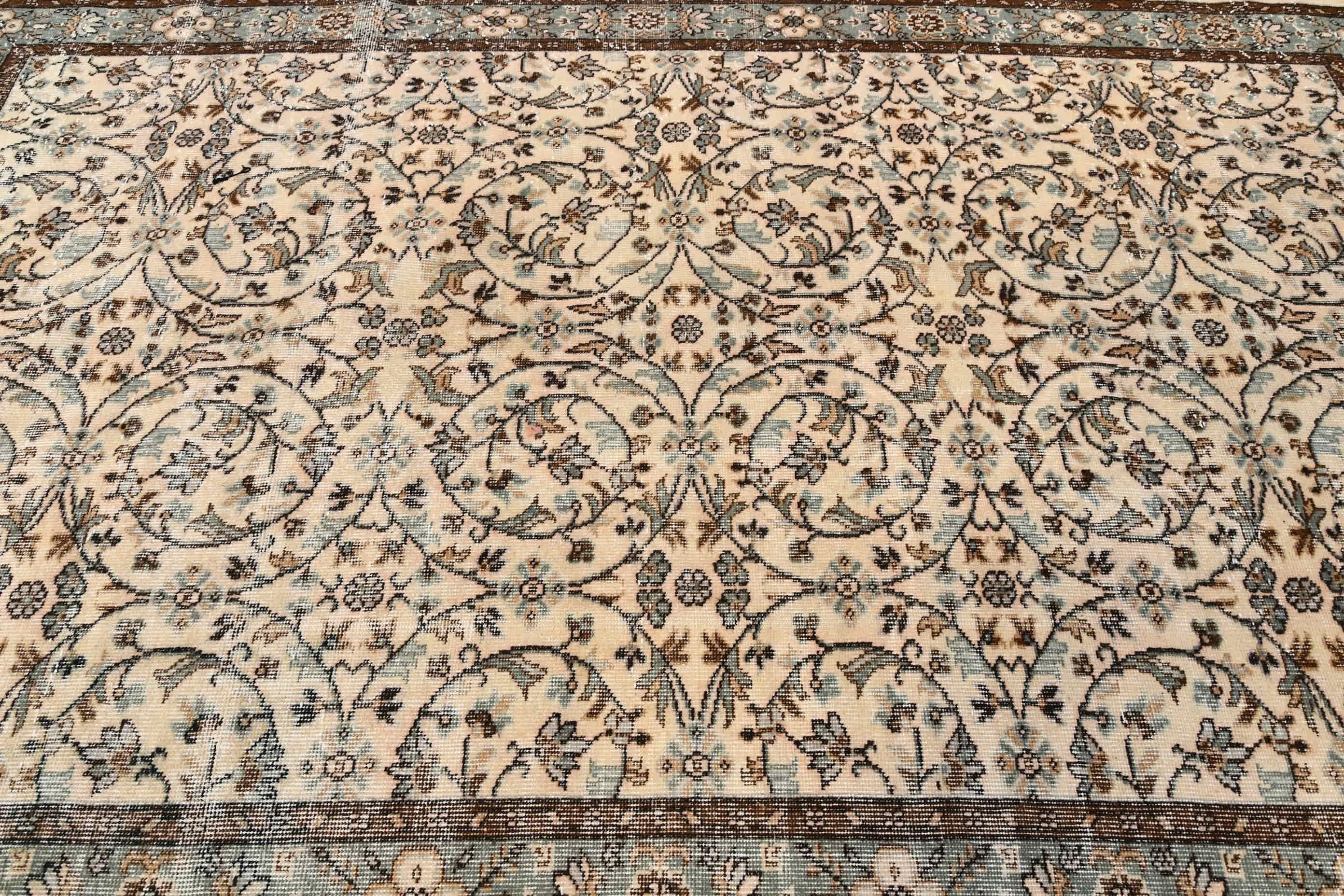 Türk Halısı, Oturma Odası Halıları, 5,9x9,1 ft Büyük Halı, Yatak Odası Halısı, Kahverengi Mutfak Halıları, Salon Halıları, Oryantal Halı, Vintage Halı, Yer Halısı