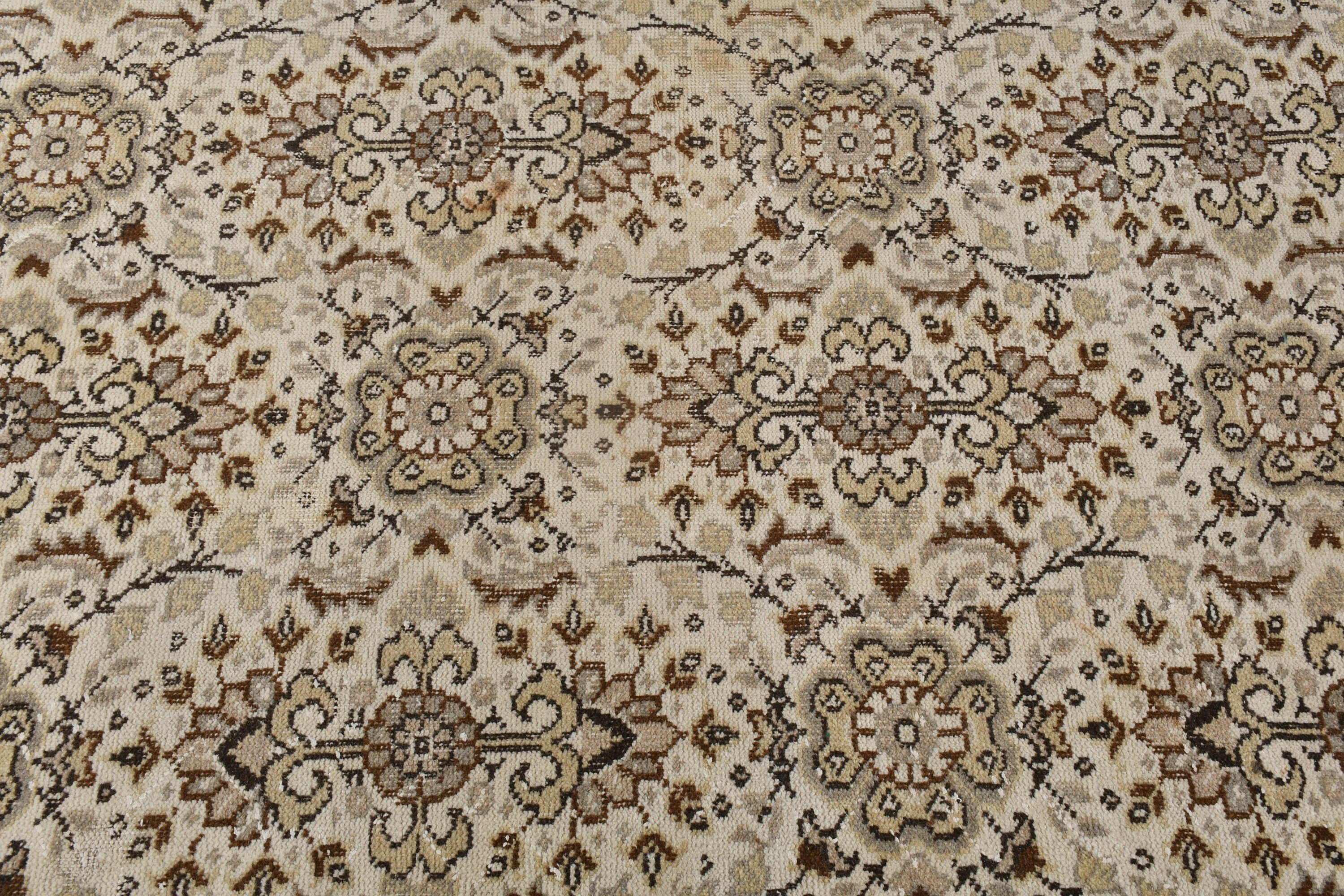 Yer Halısı, Yemek Odası Halıları, Sanat Halısı, Vintage Halılar, Bej Ev Dekorasyonu Halısı, Türk Halısı, 5.9x9.9 ft Büyük Halılar, Oturma Odası Halısı