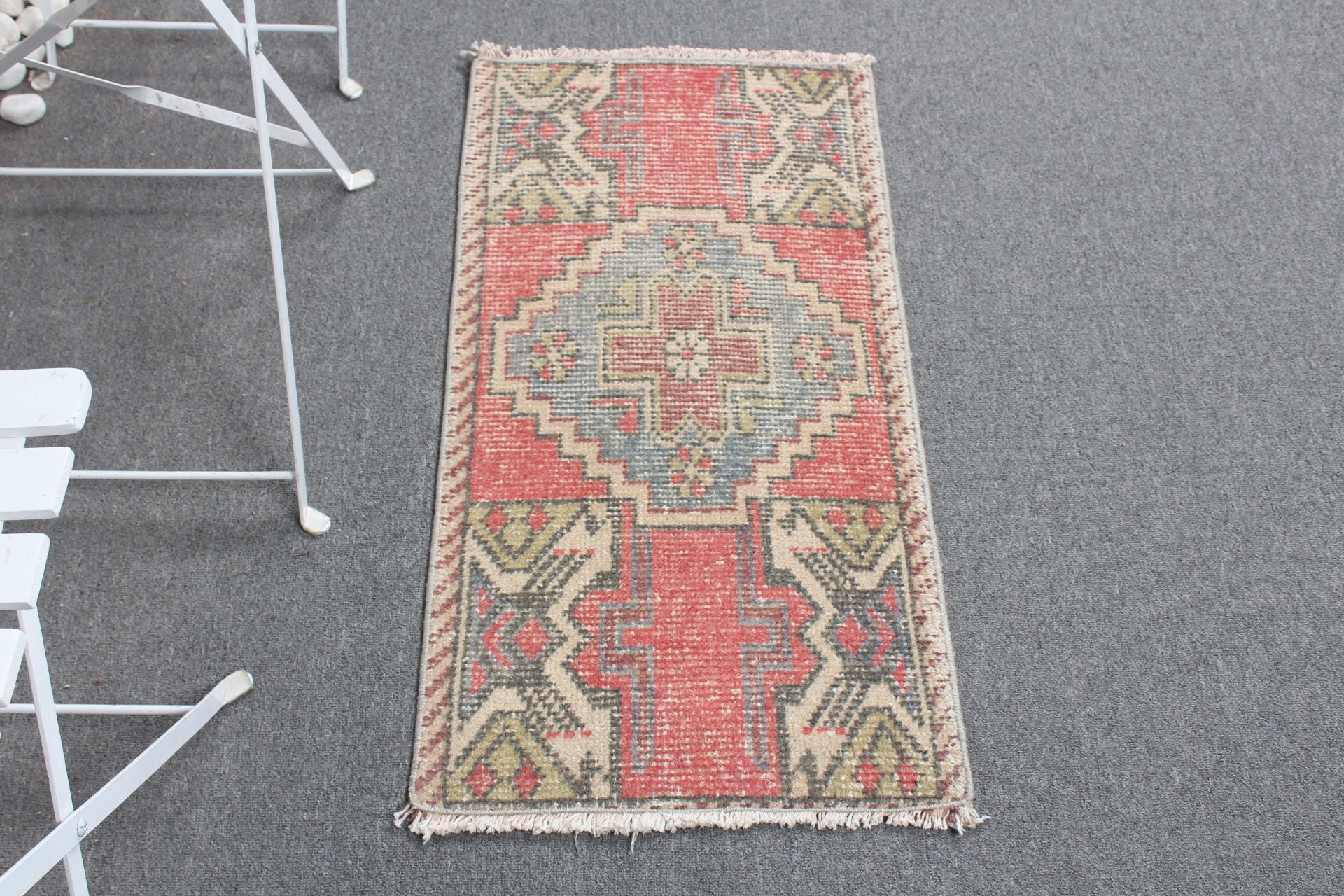 Turkish Rug, Antique Rug, 1.6x3 ft Small Rug, Bedroom Rug, Kitchen Rug, Vintage Rugs, Rugs for Kitchen, Bathroom Rugs, Red Bedroom Rug