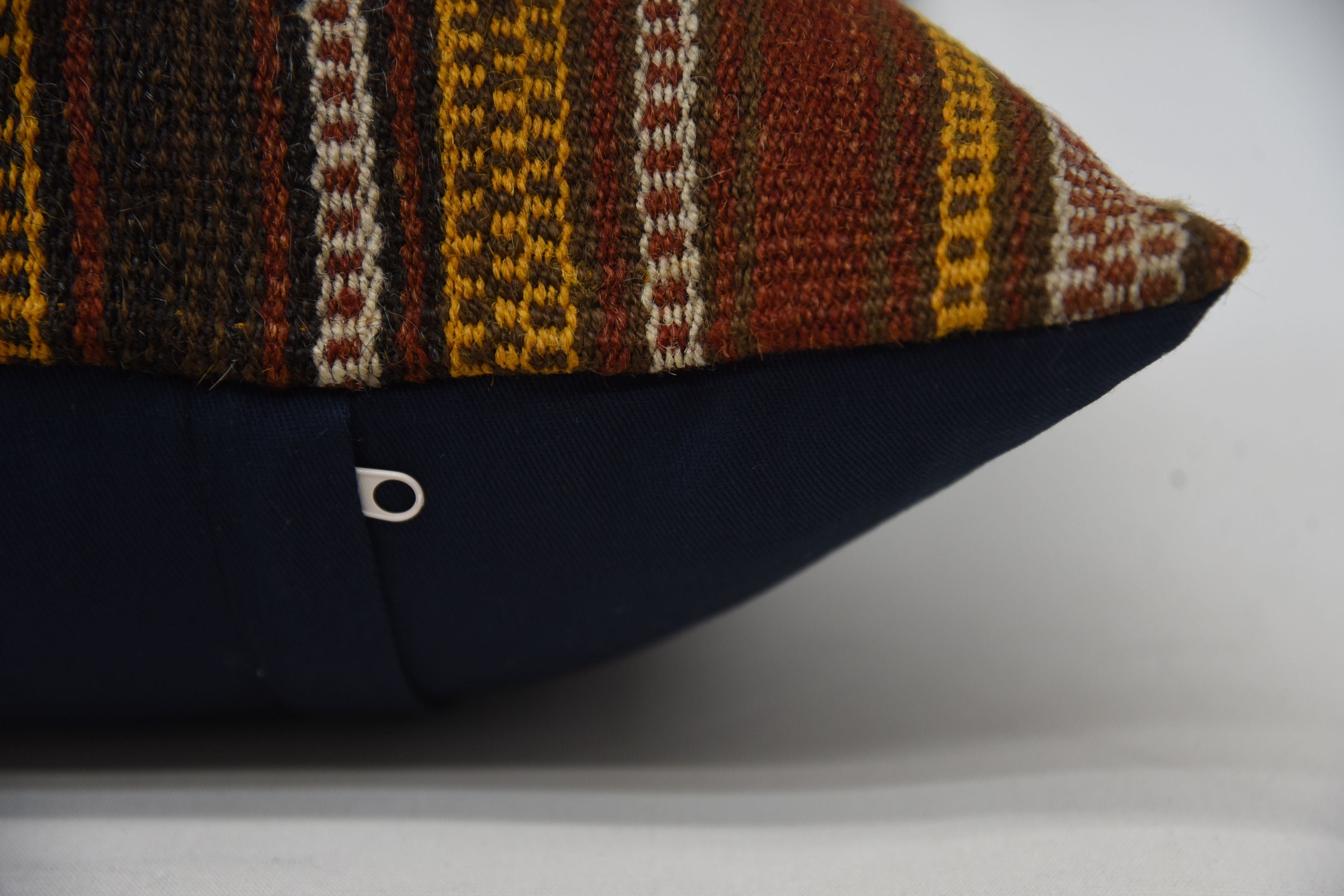 Interior Designer Pillow, 16"x24" Yellow Cushion Cover, Vintage Pillow, Handwoven Pillow Cover Pillow Case, Handmade Kilim Cushion