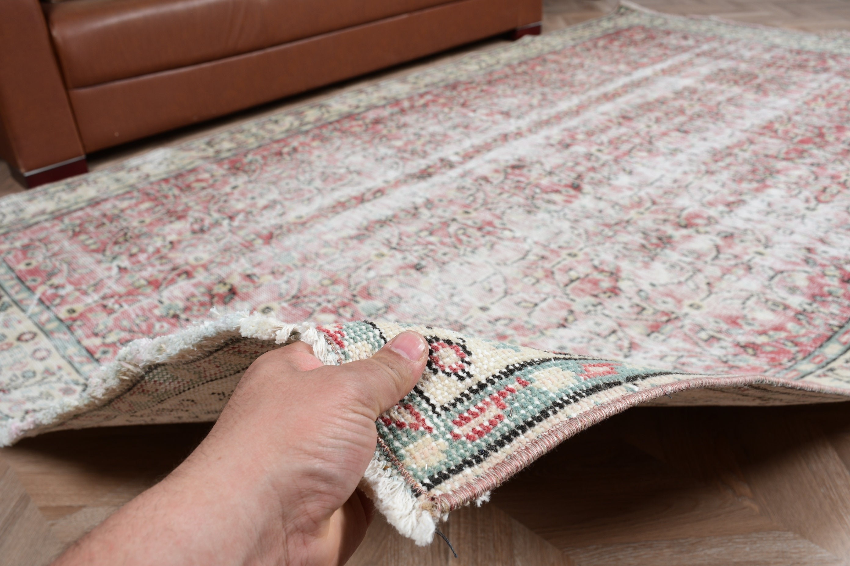 Vintage Rug, Anatolian Rugs, Living Room Rug, Red Moroccan Rug, Turkish Rug, Salon Rugs, Rugs for Salon, Wool Rugs, 5.8x9.6 ft Large Rug