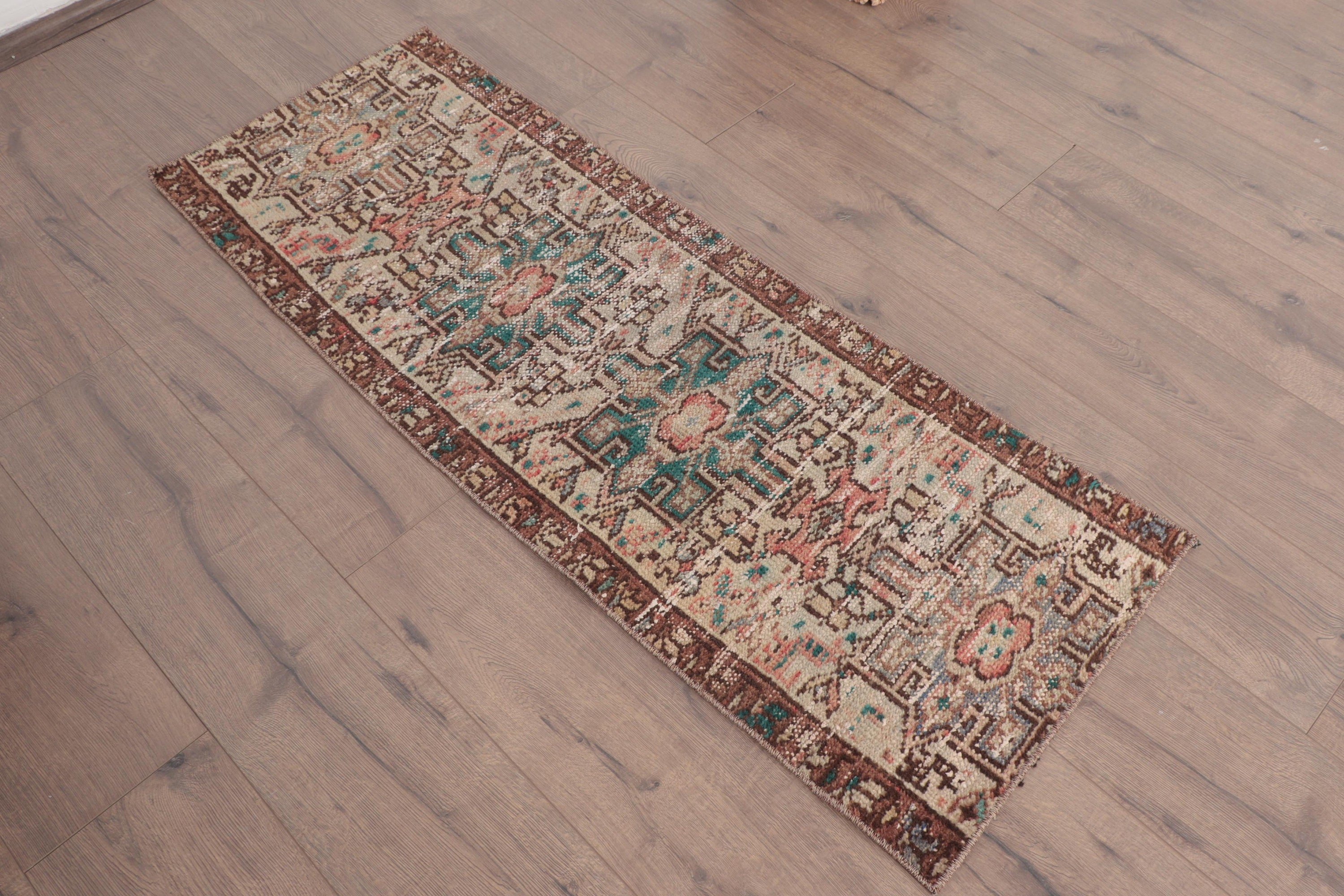 Geometric Rug, Bathroom Rugs, Vintage Rugs, Brown Luxury Rug, Oriental Rug, Turkish Rug, Door Mat Rugs, Ethnic Rug, 1.6x4.2 ft Small Rugs