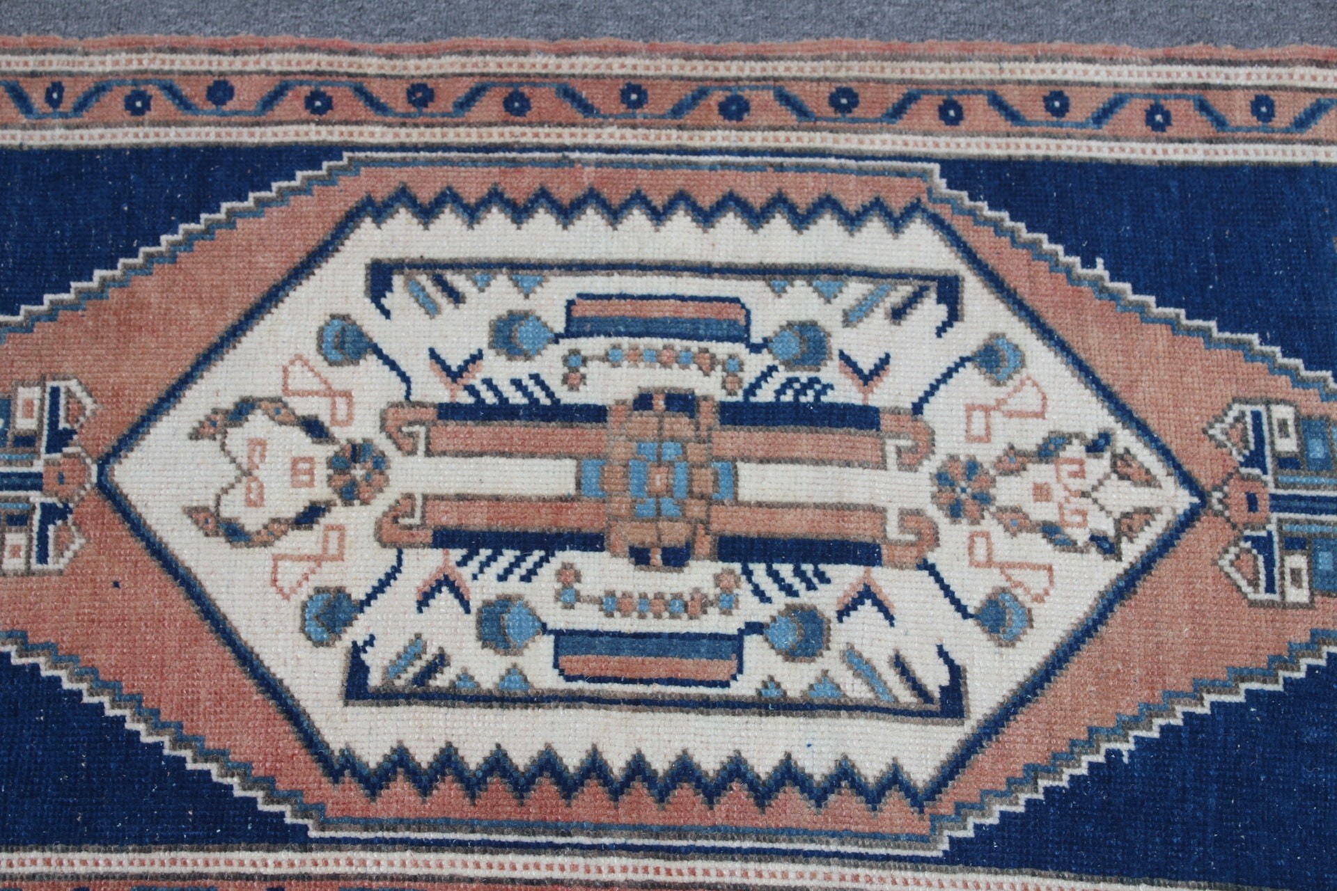 Turkish Rugs, Nursery Rug, Antique Rugs, Bath Rugs, Blue Kitchen Rug, Cool Rugs, 1.7x4.1 ft Small Rugs, Vintage Rug, Rugs for Kitchen