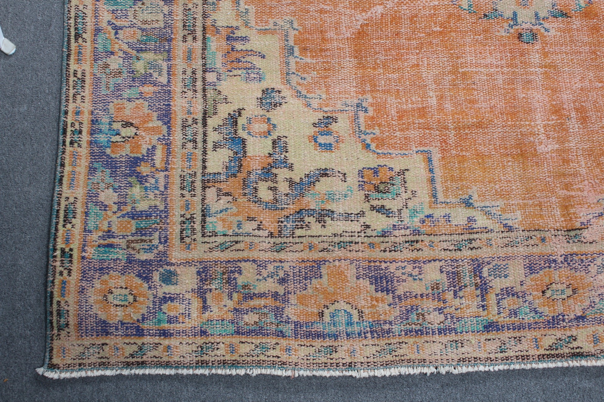 Ev Dekorasyonu Halıları, Boho Halısı, Vintage Halı, Turuncu Mutfak Halısı, Oturma Odası Halıları, Yatak Odası Halısı, Türk Halısı, 5.4x9.5 ft Büyük Halı, Mutfak Halıları