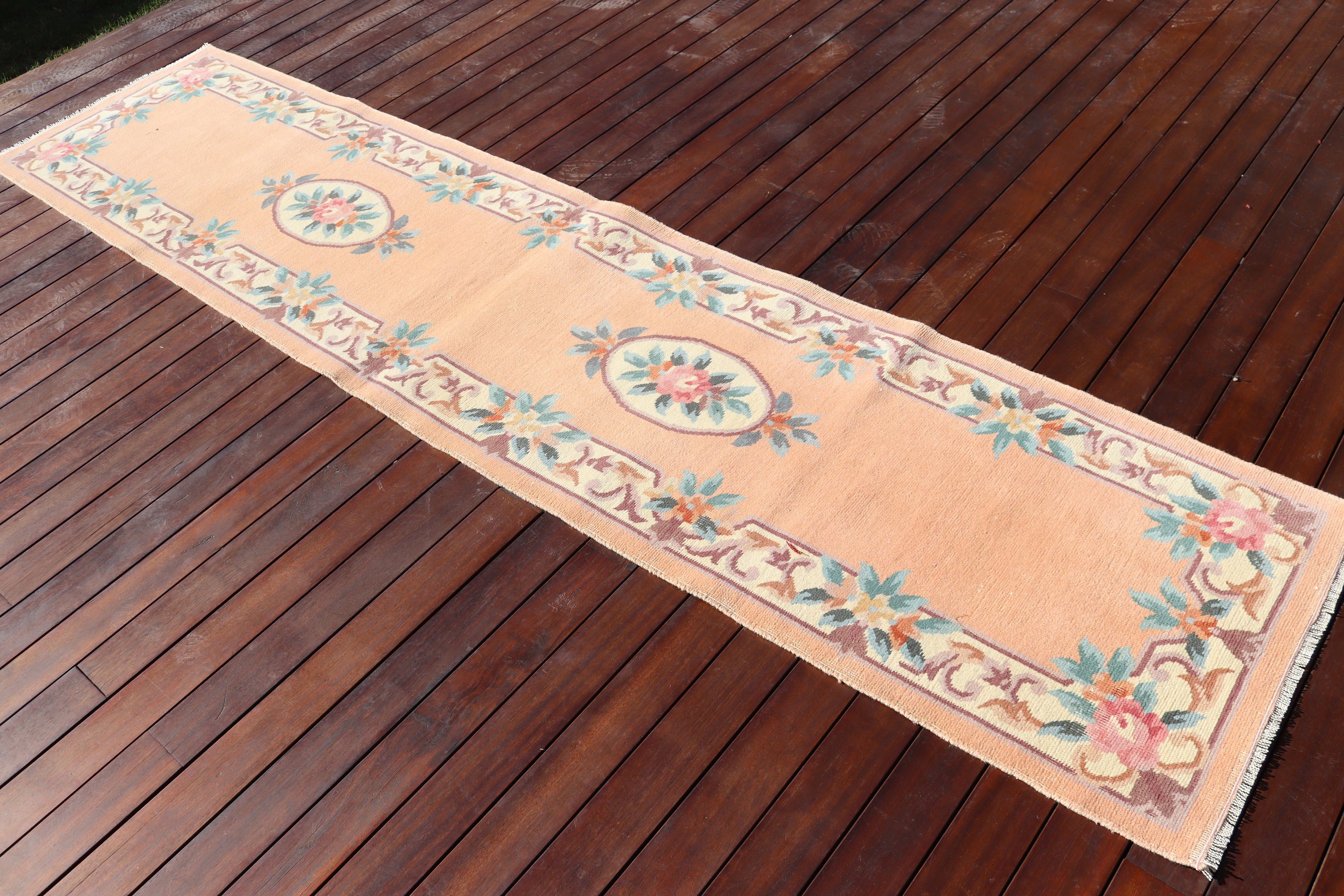 Orange Moroccan Rugs, Moroccan Rugs, Corridor Rug, 2.2x9.6 ft Runner Rug, Statement Rugs, Turkish Rug, Vintage Rug, Rugs for Kitchen