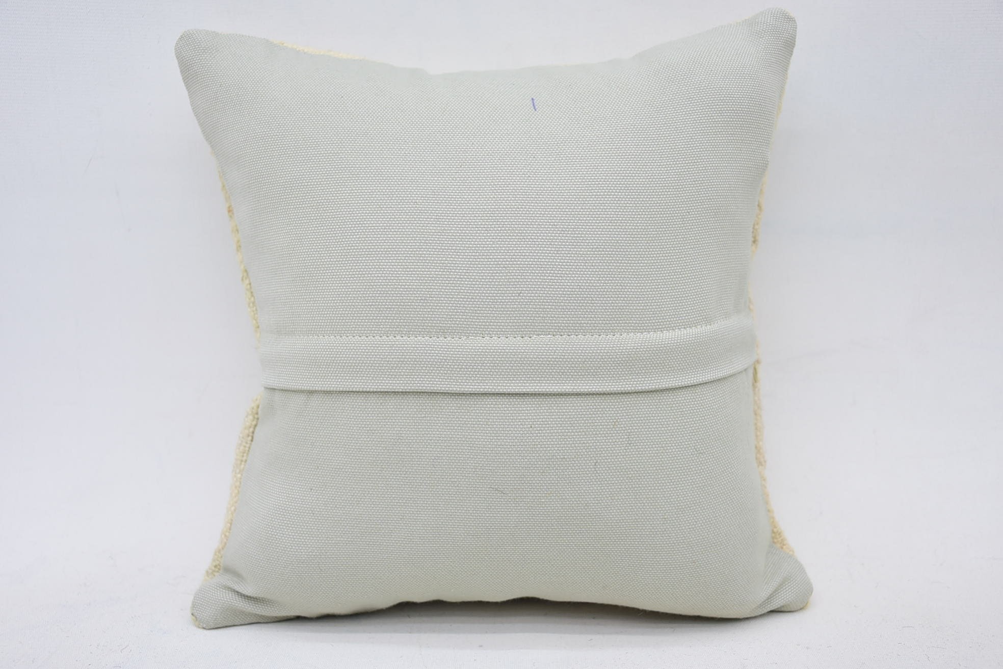 Ethnical Kilim Rug Pillow, Personalized Gift Pillow Pillow Case, Handmade Kilim Cushion, 12"x12" Beige Cushion, Pillow for Sofa