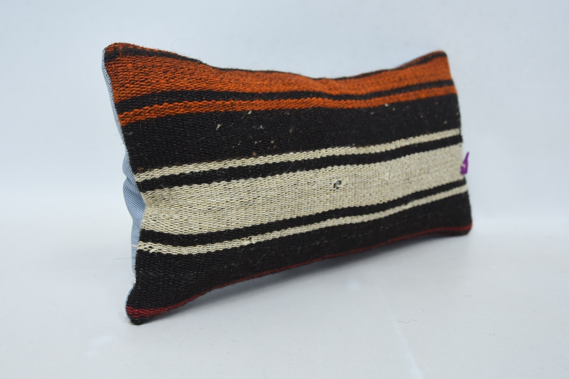 Pillow for Couch, Home Decor Pillow, 8"x16" Brown Cushion Cover, Outdoor Throw Pillow Cover, Pet Pillow Sham, Kilim Cushion Sham