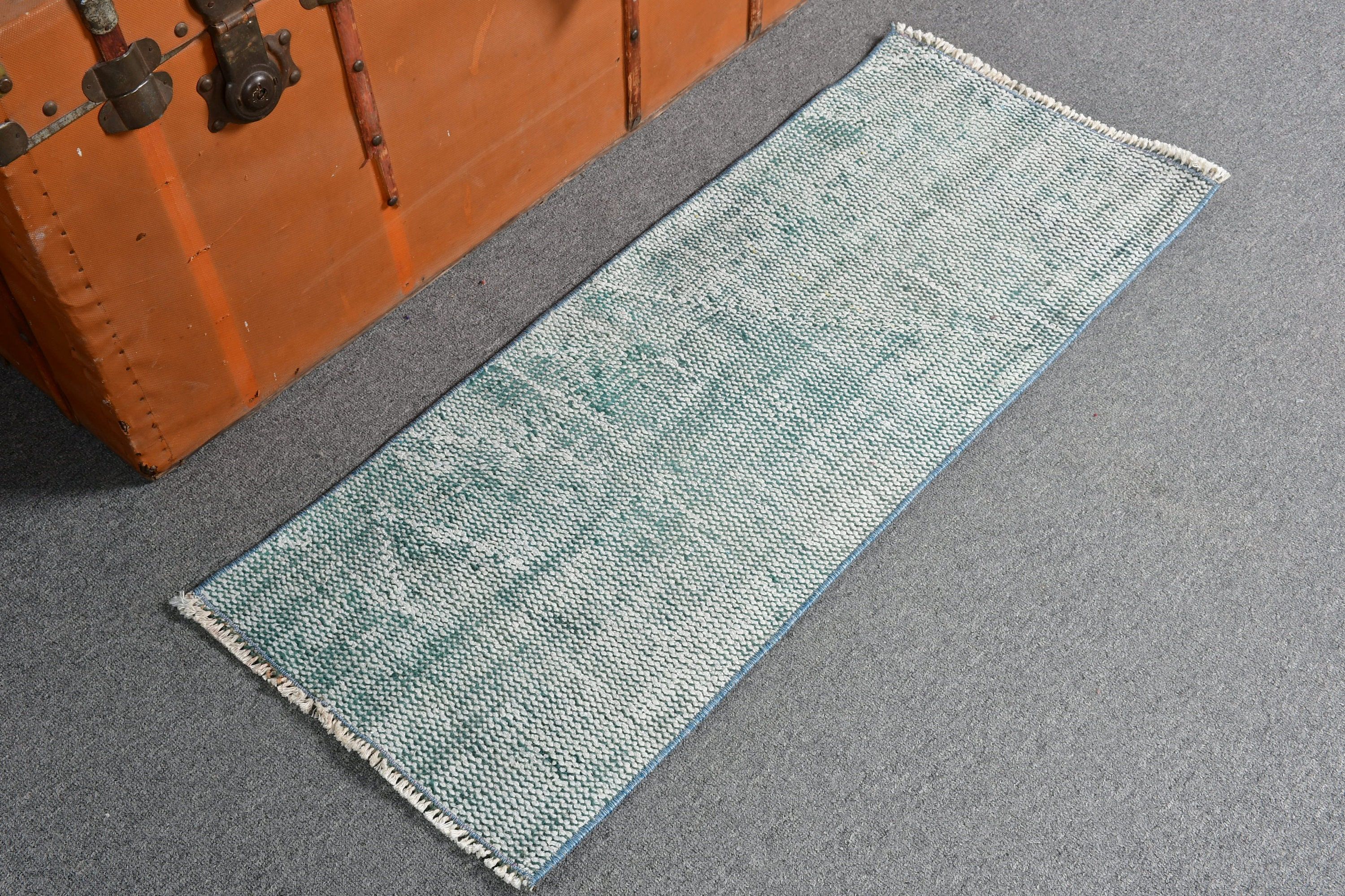 Cool Rug, Turkish Rug, Rugs for Nursery, Kitchen Rug, Blue Floor Rug, Car Mat Rug, Vintage Rug, Home Decor Rugs, 1.4x3.3 ft Small Rug