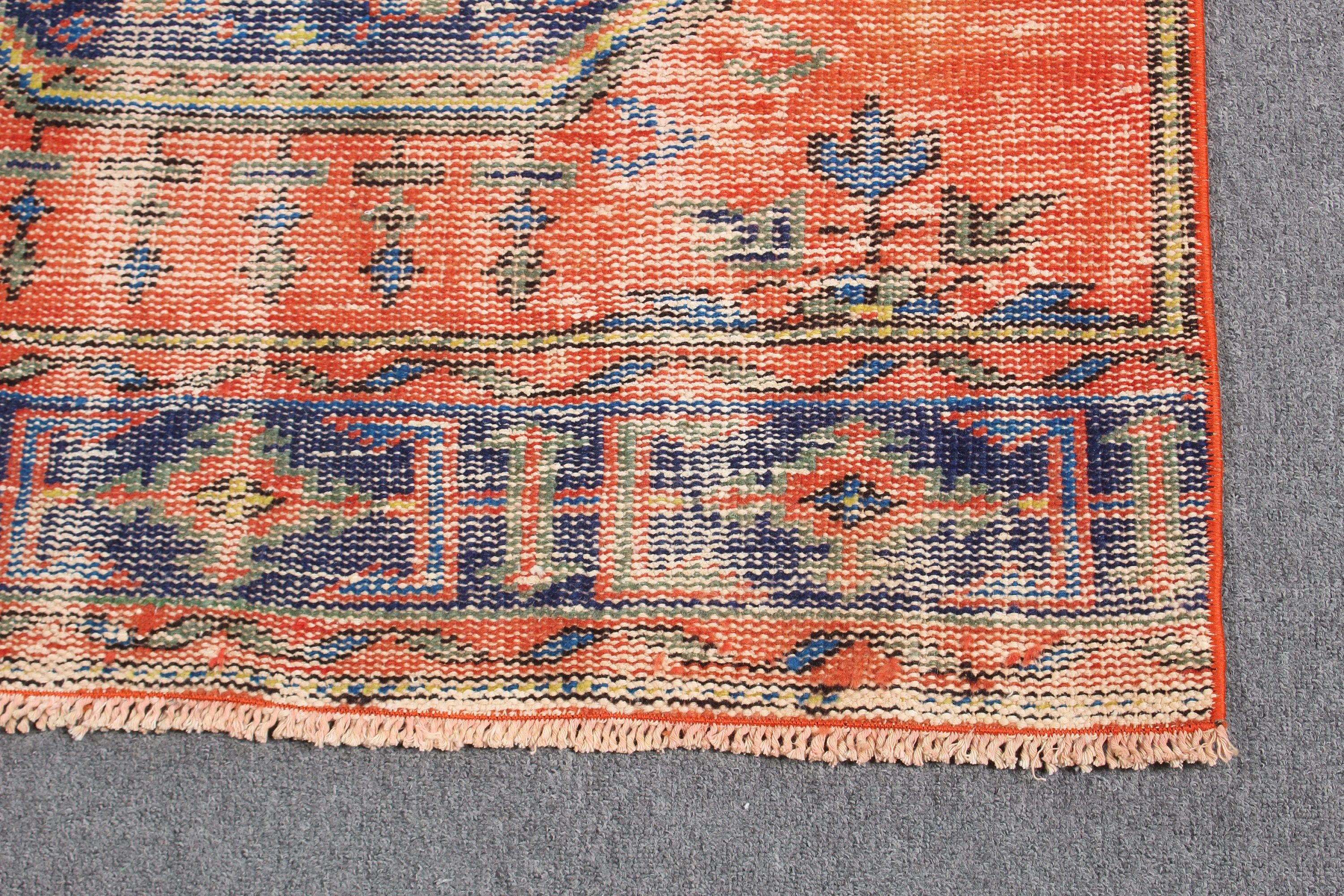 Moroccan Rugs, Hallway Rug, Rugs for Kitchen, Boho Rugs, 3.1x11.8 ft Runner Rugs, Turkish Rugs, Orange Neutral Rug, Vintage Rugs, Cool Rugs