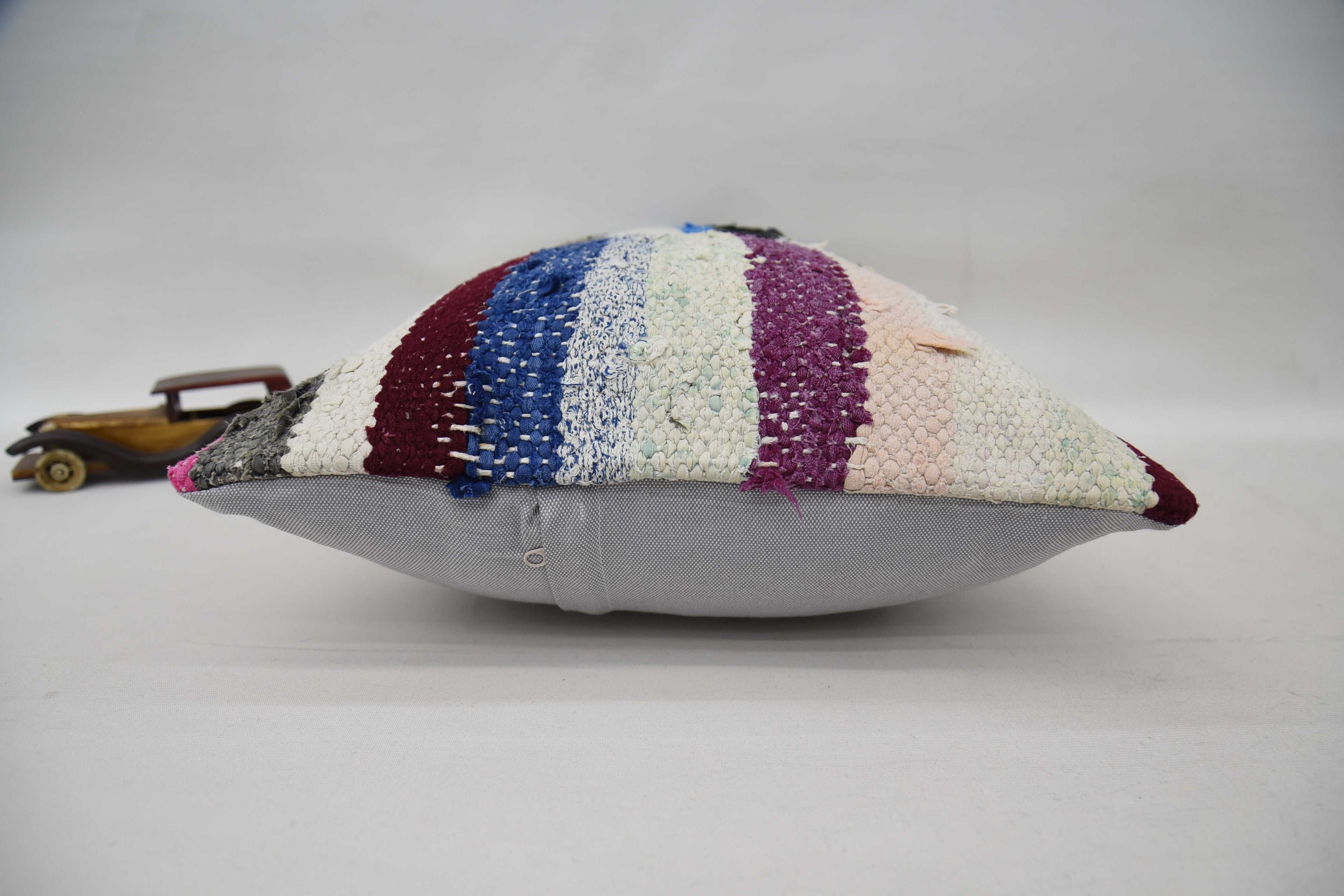 16"x24" Blue Cushion, Boho Pillow Sham Cover, Bolster Throw Pillow, Pattern Throw Cushion Case, Pillow for Couch, Boho Pillow