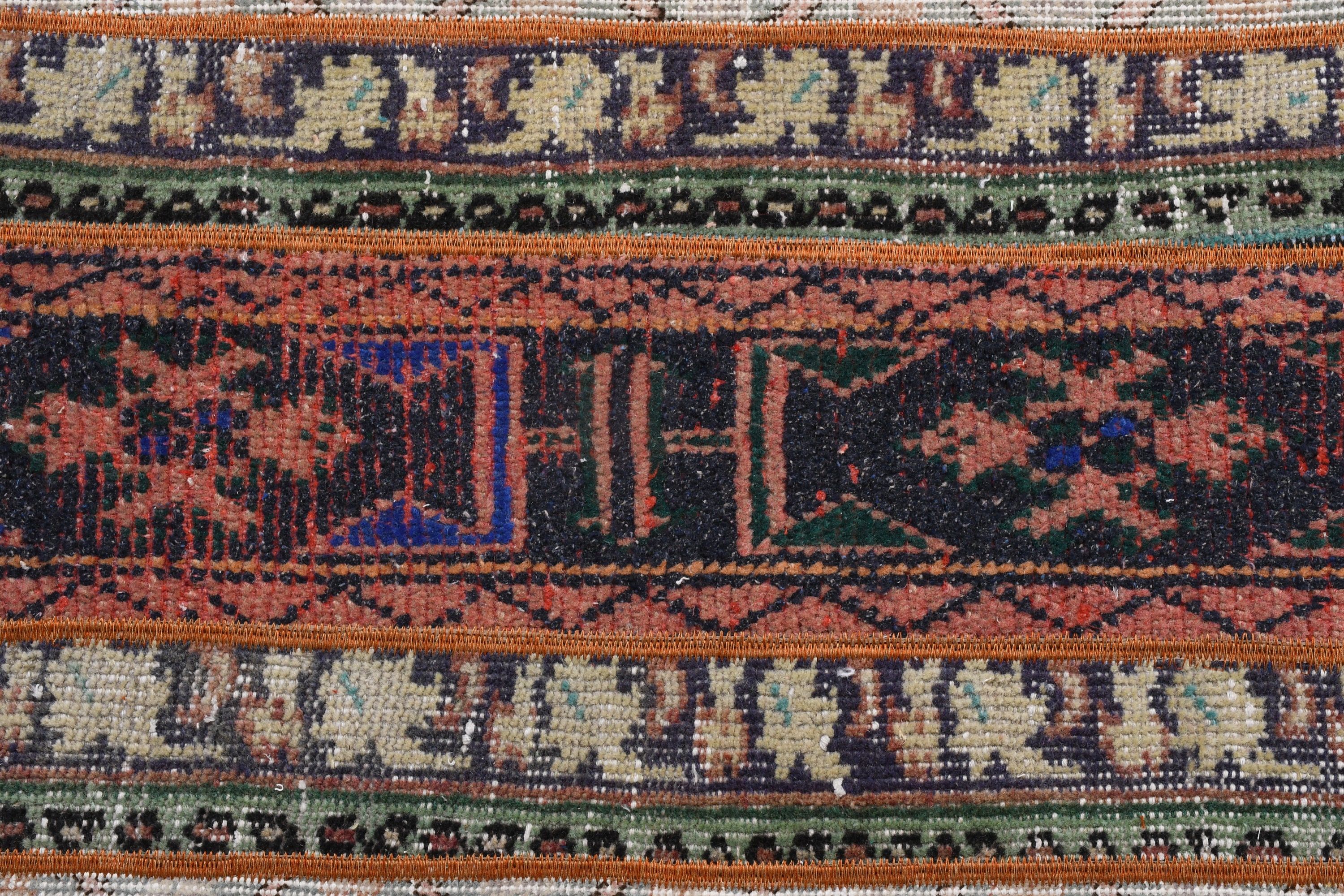 Yün Halı, Türk Halıları, Yer Halısı, Vintage Halı, 1.7x2.8 ft Küçük Halı, Yeşil Yün Halı, Yatak Odası Halıları, Duvara Asılı Halı, Giriş Halıları