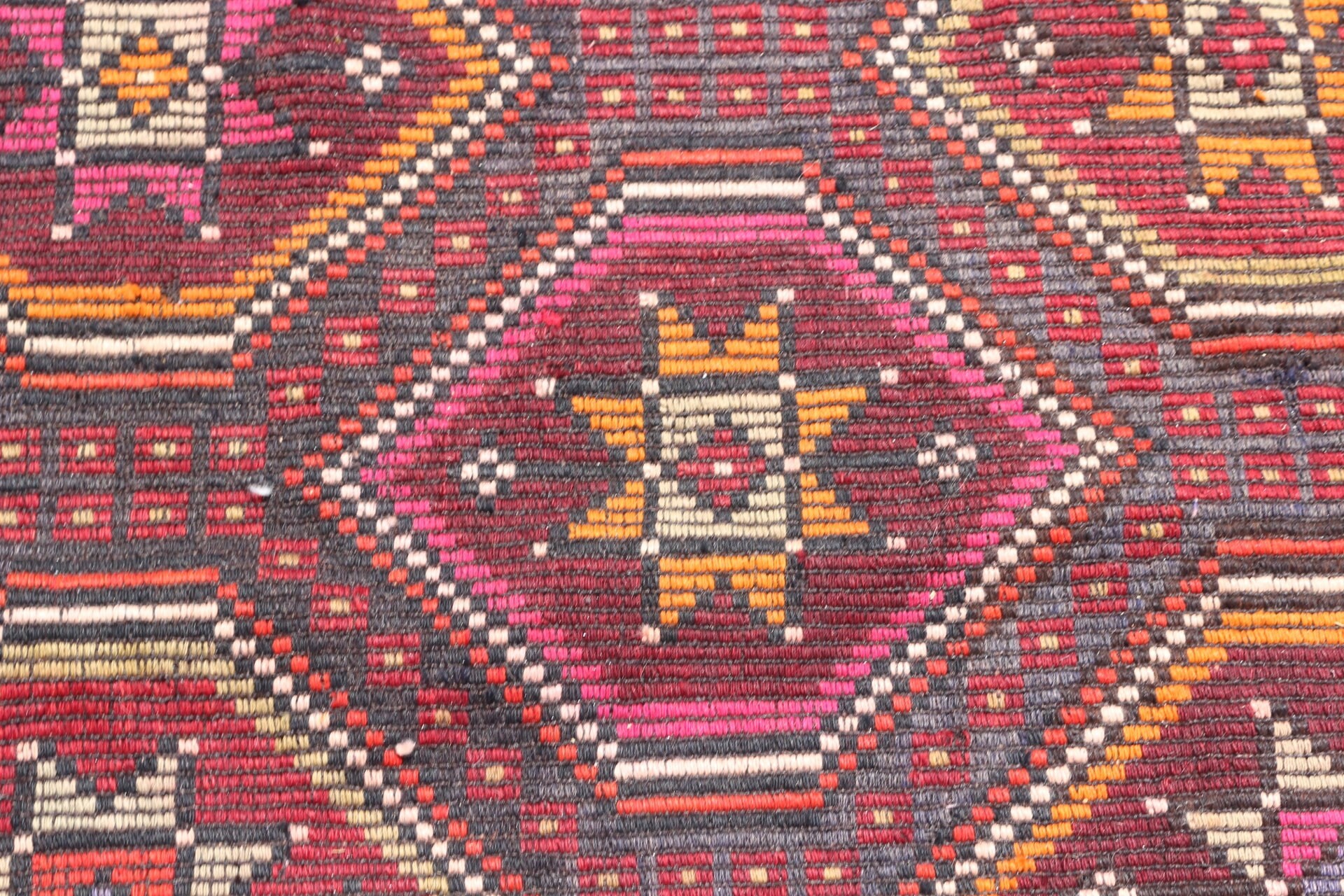 Yemek odası Kilim, Salon Kilim, Oturma odası Kilim, Siyah Mutfak Kilim, Türk Kilim, 204x333 cm Büyük Kilim, Yemek odası Kilim, Uşak Kilim