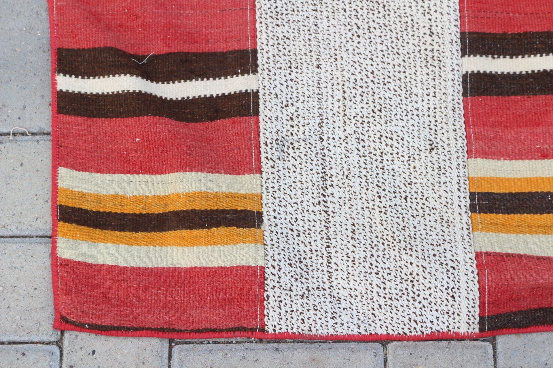 Kahverengi Yatak odası Kilim, Antik Kilim, Nostaljik Kilim, Merdiven Kilim, Yolluk Kilim, Yolluk Kilim, 61x610 cm Yolluk Kilim