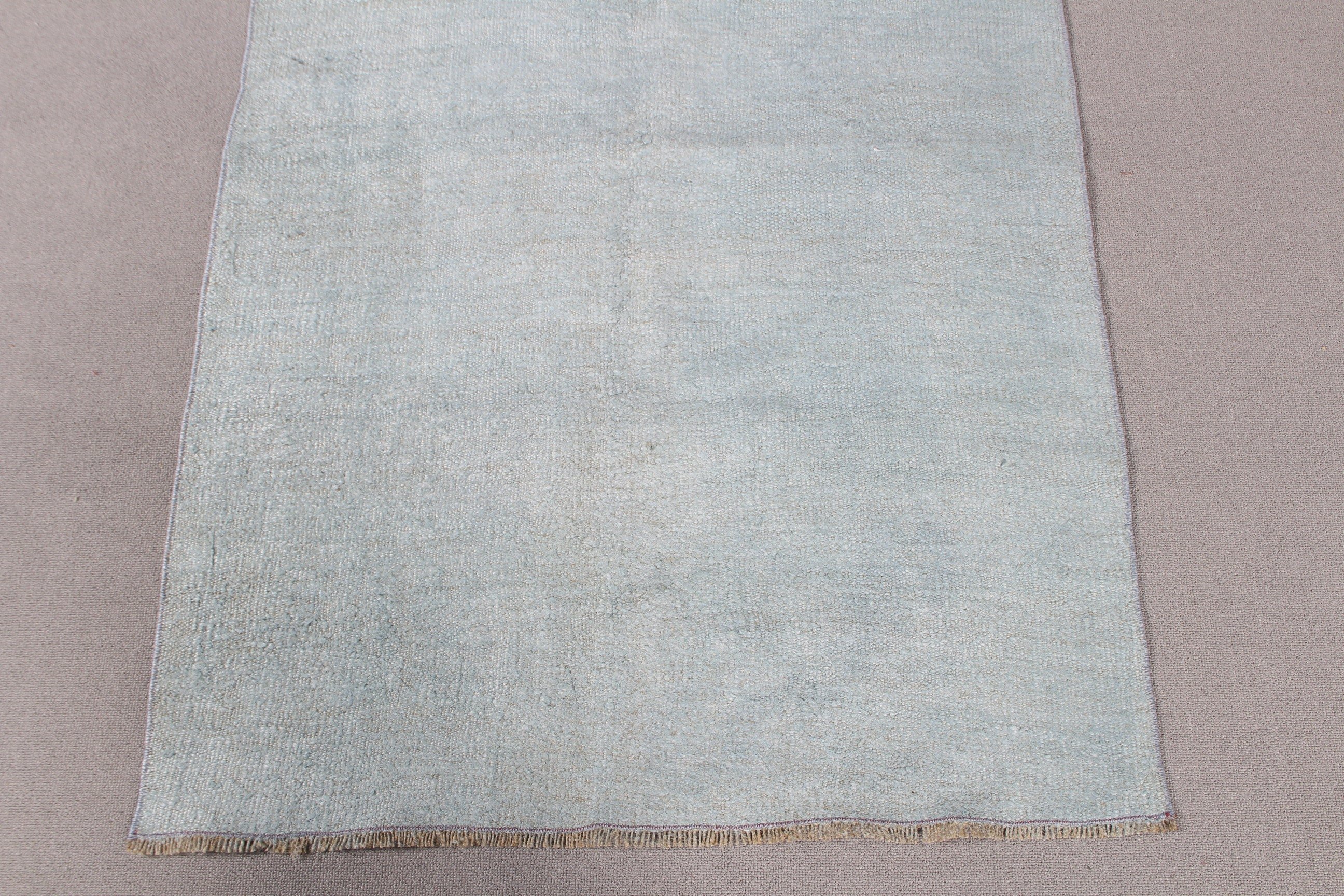 Vintage Rugs, 3x9 ft Runner Rug, Blue Handwoven Rug, Beni Ourain Runner Rug, Home Decor Rugs, Turkish Rugs, Stair Rugs