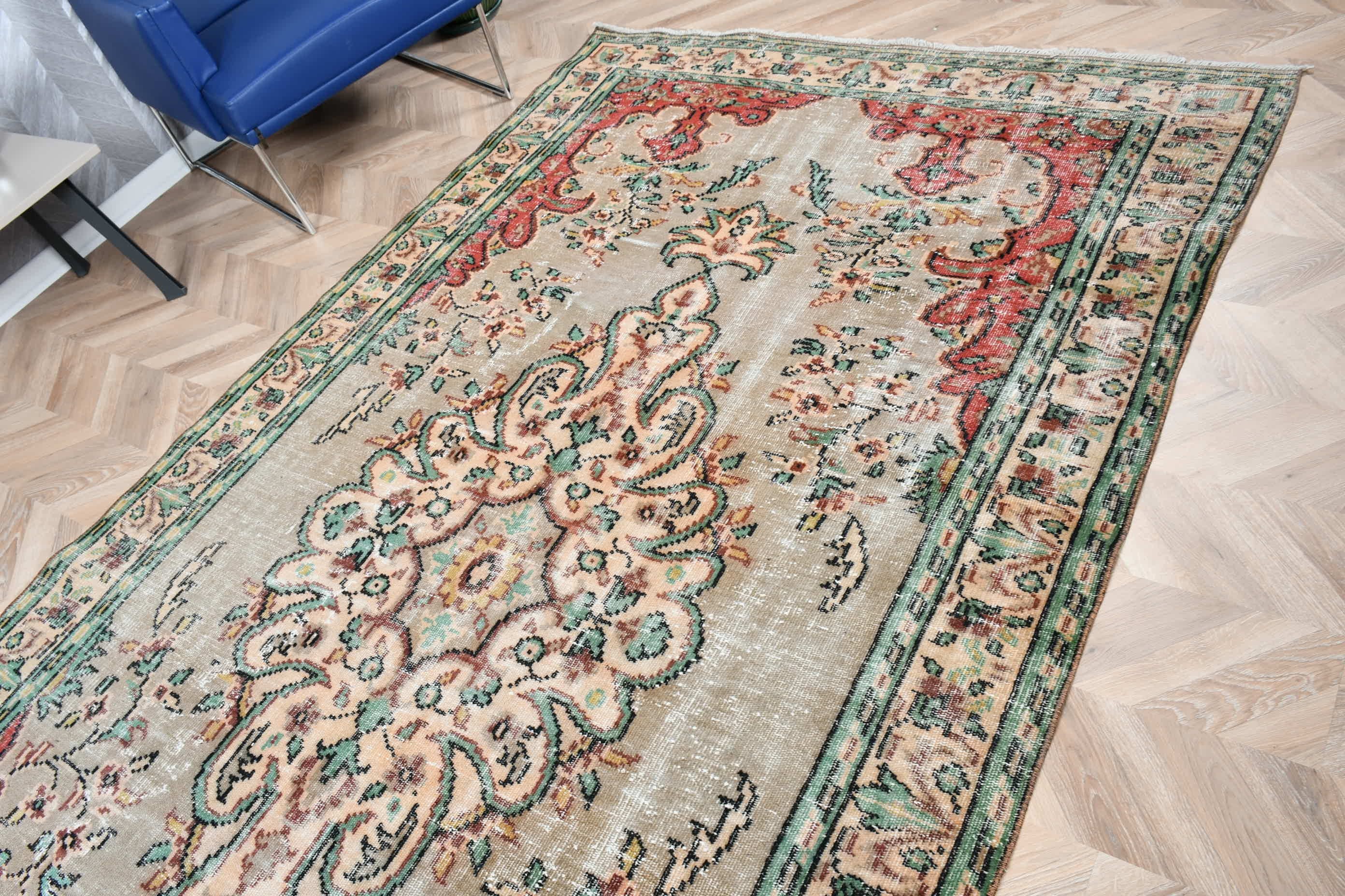 176x324 cm Salon Halı, Oturma odası Halı, Turuncu Renkli Halı, Antik Halı, Yatak odası Halı, Türk Halı, Salon Halı, Oturma odası Halı