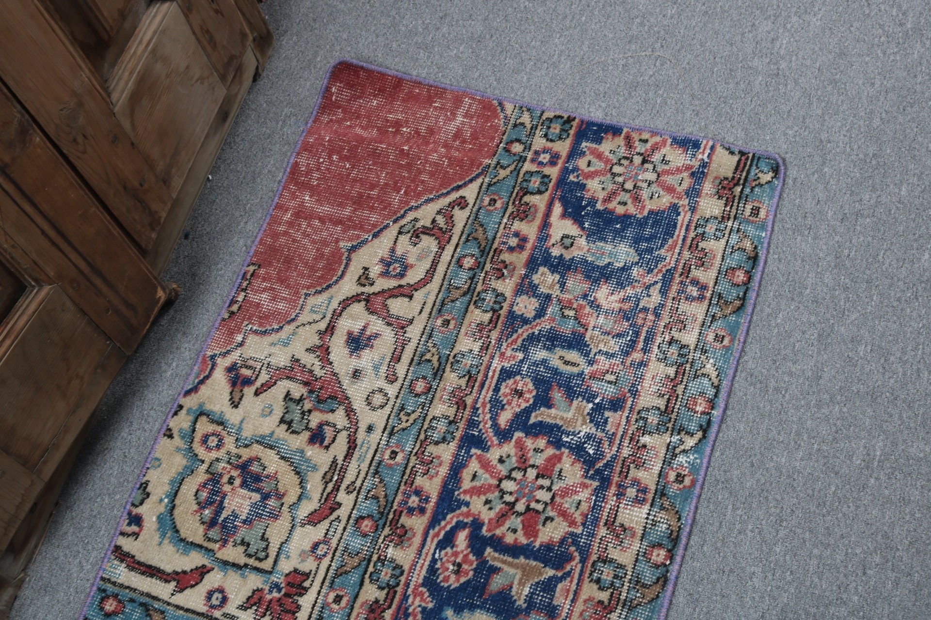 Küçük Alan Halıları, Nötr Halılar, Vintage Halı, Paspas Halısı, Türk Halısı, Açıklama Halısı, Dış Mekan Halıları, 2x3,5 ft Küçük Halı, Mavi Oryantal Halılar