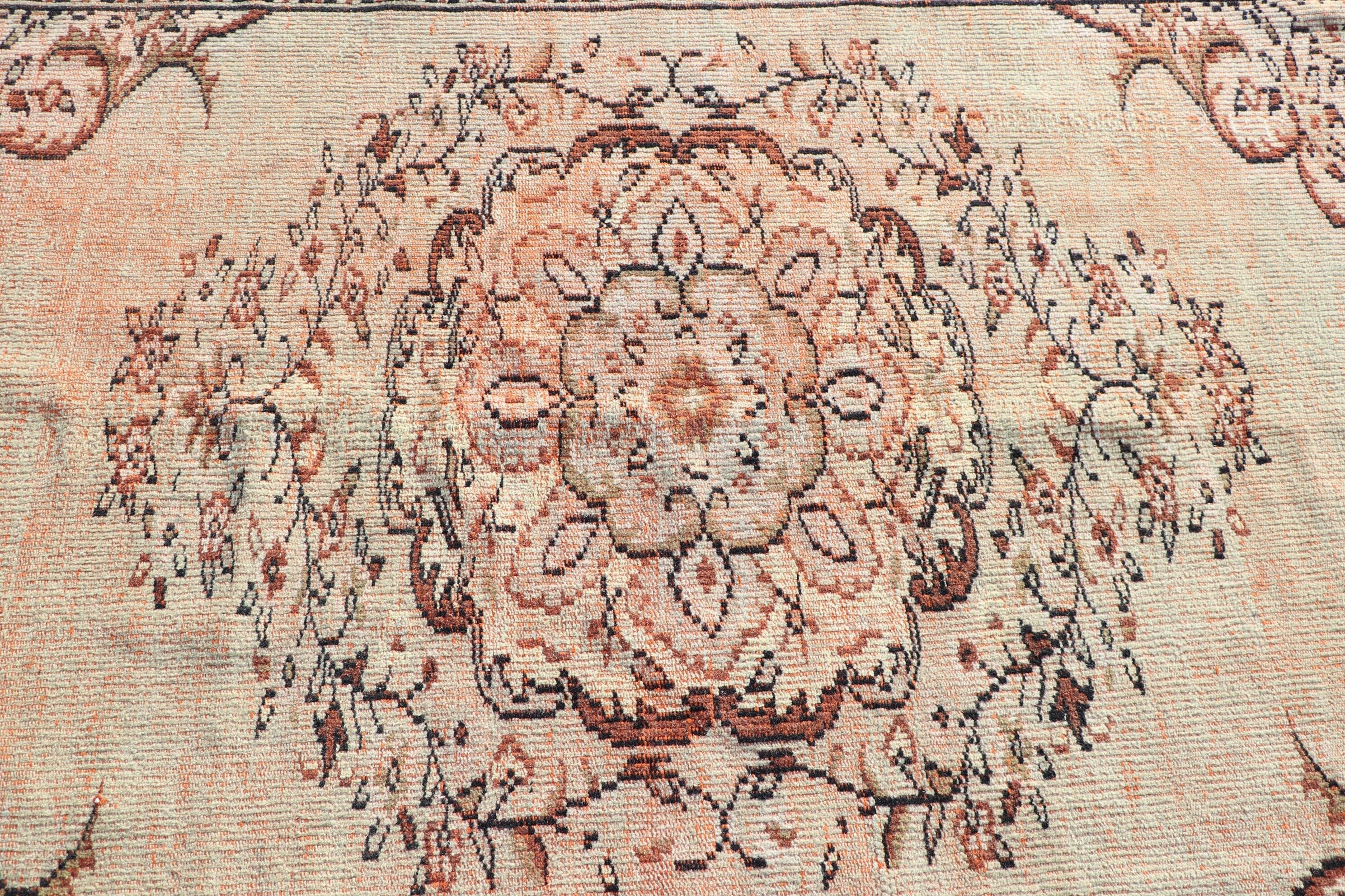 Vintage Halı, Çocuk Odası Halıları, 4,9x7,1 ft Alan Halısı, Yemek Odası Halıları, Turuncu Mutfak Halısı, Fas Halısı, Parlak Halılar, Yün Halı, Türk Halıları