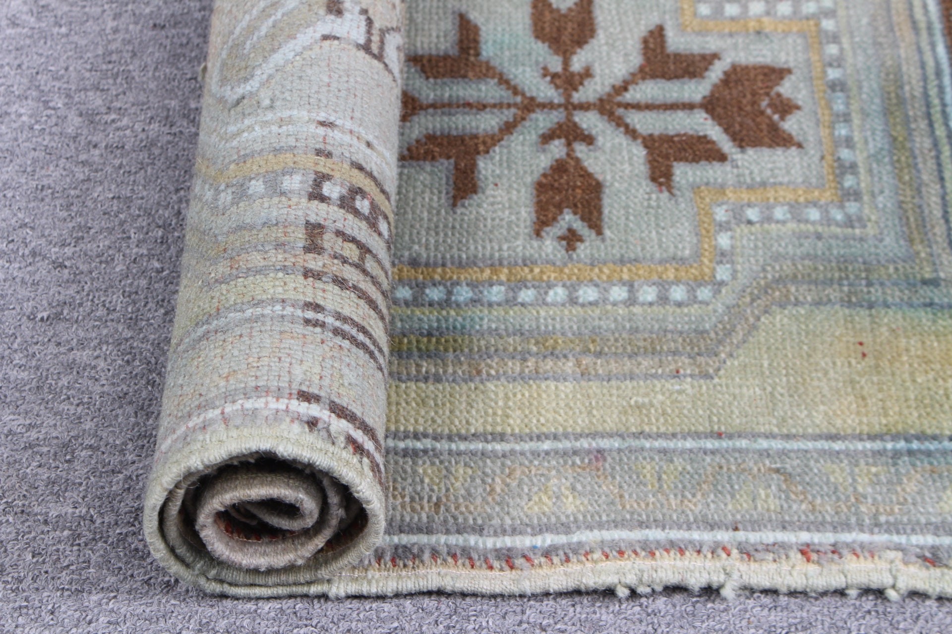 Nursery Rugs, Home Decor Rug, Moroccan Rugs, Wall Hanging Rugs, Green Moroccan Rug, 1.6x3.5 ft Small Rugs, Turkish Rugs, Vintage Rugs