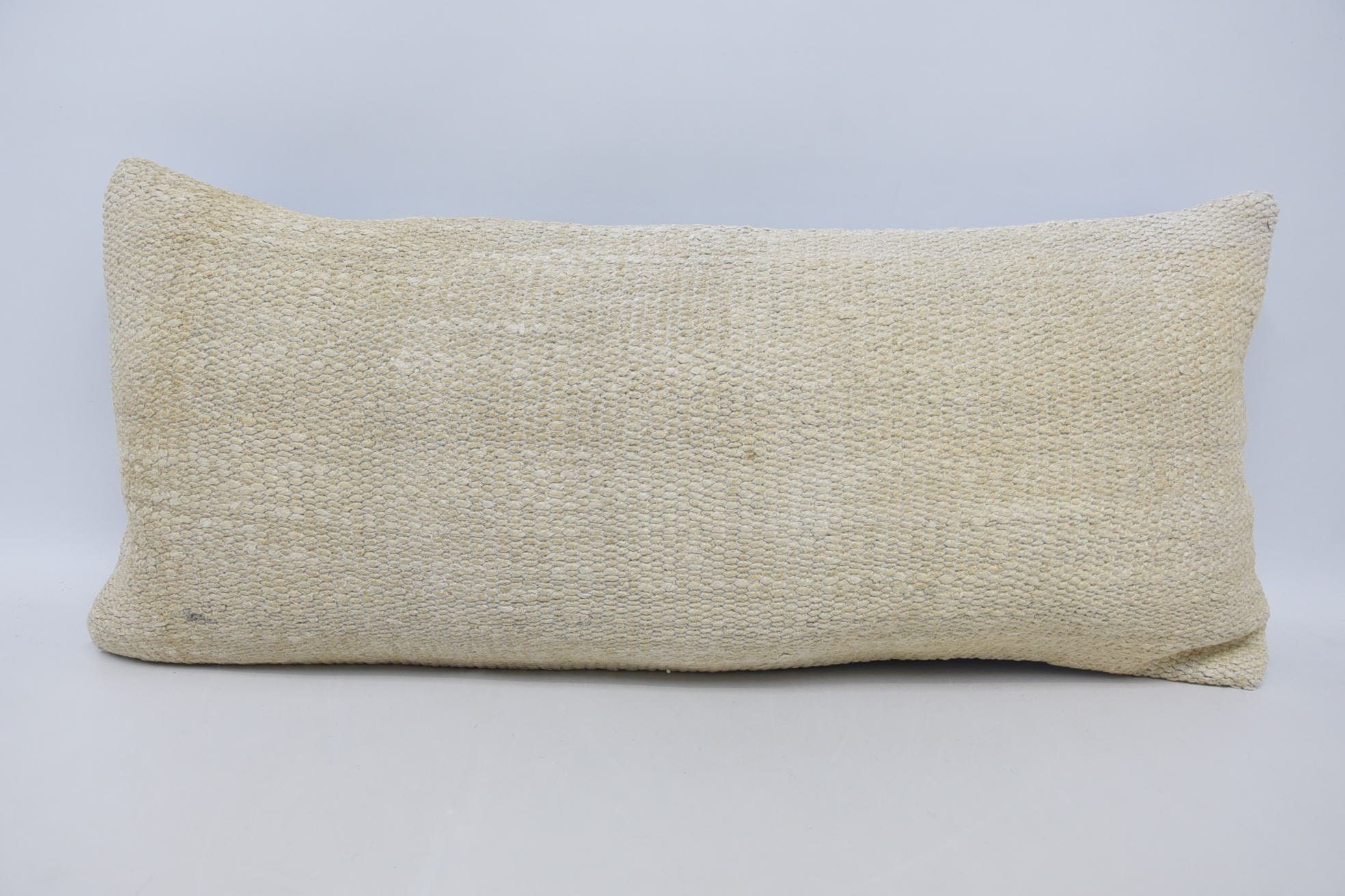Pillow for Sofa, 16"x36" White Pillow, Bed Pillow Cover, Retro Pillow Cover, Antique Pillows, Throw Kilim Pillow
