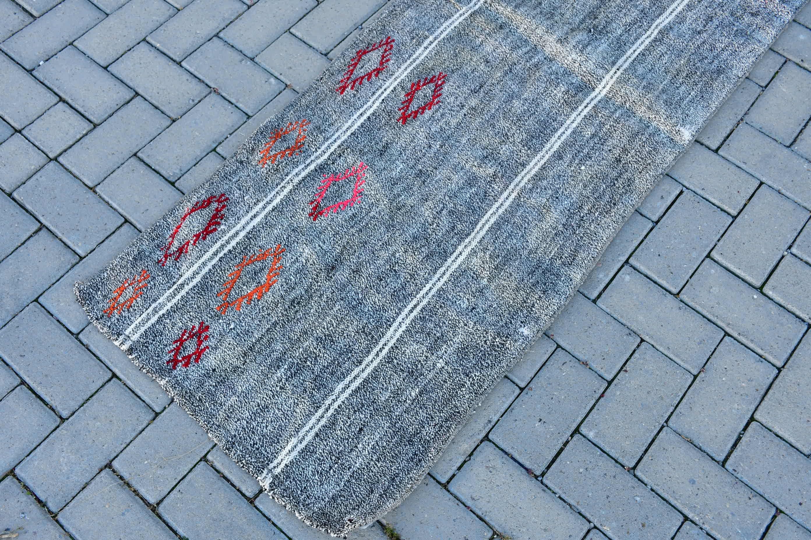 Merdiven Halıları, Yer Halıları, Türk Halısı, 2.1x6.1 ft Yolluk Halısı, Kilim, Vintage Halı, Yatak Odası Halıları, Bej Ev Dekor Halısı, Koridor Halısı