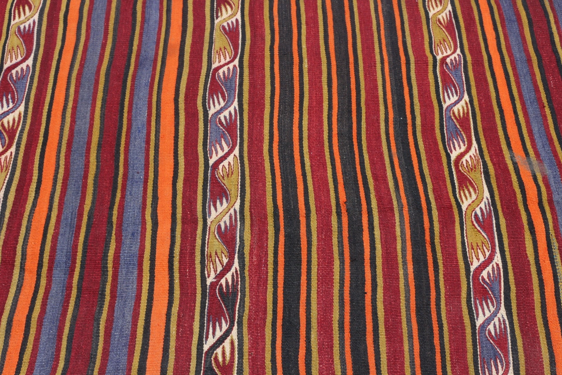 Kilim, Antika Halı, Özel Halı, Vintage Halı, 4x13.5 ft Yolluk Halısı, Merdiven Halıları, Turuncu Mutfak Halısı, Türk Halısı, Merdiven Halısı