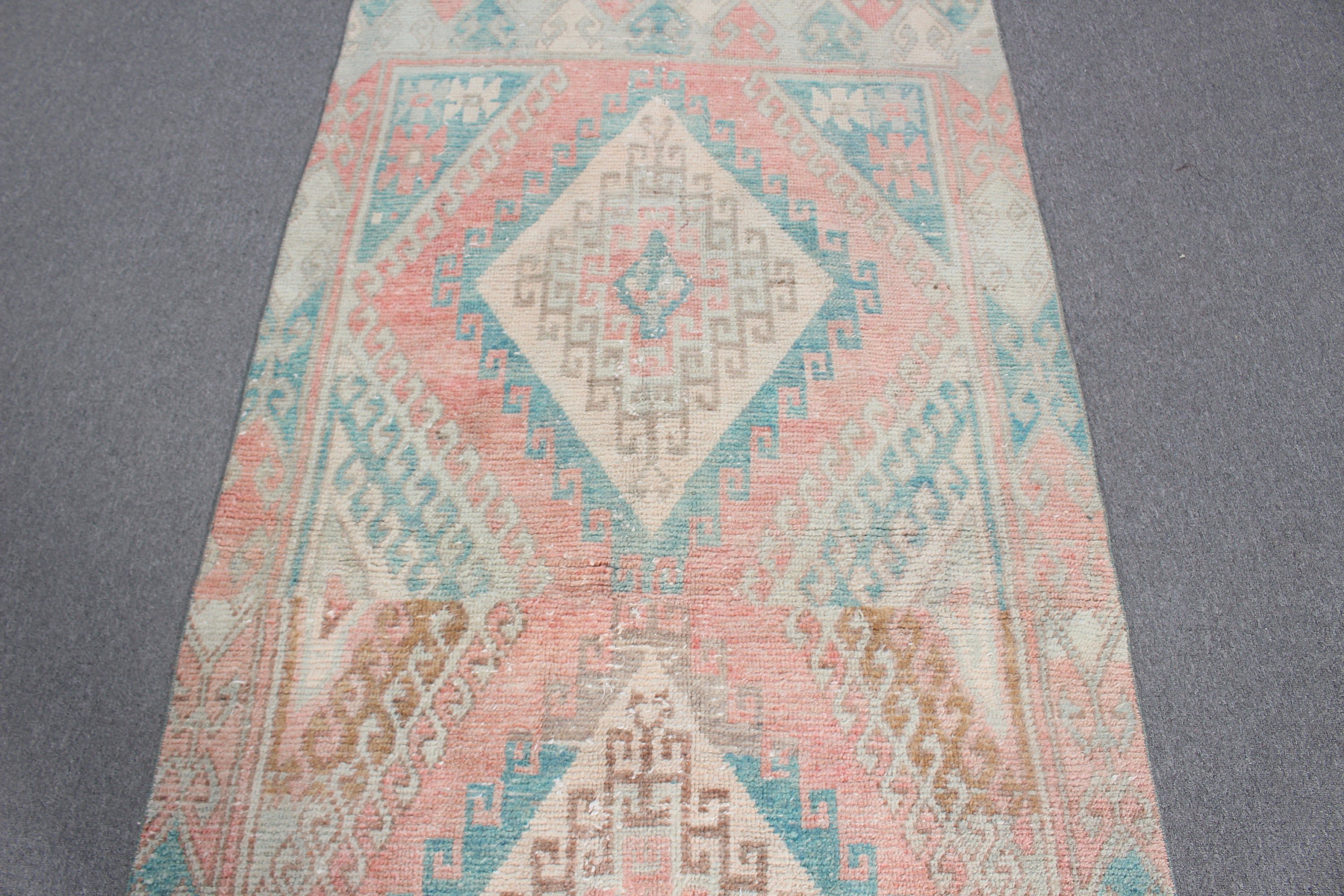 Indoor Rug, Oushak Area Rugs, Luxury Rugs, 3.5x7.5 ft Area Rug, Turkish Rug, Vintage Rugs, Rugs for Floor, Antique Rugs, Green Cool Rug