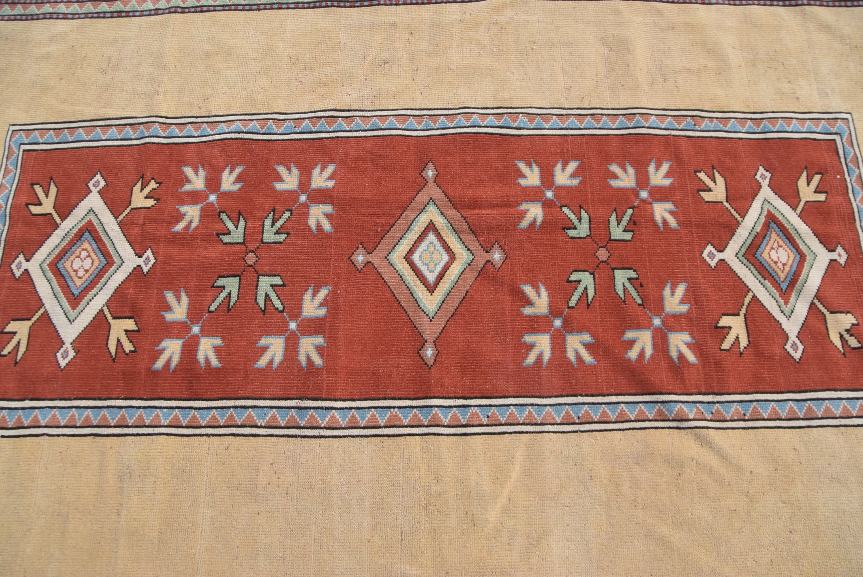 Yemek Odası Halıları, Yatak Odası Halısı, Türk Halısı, Anadolu Halıları, Sarı Antika Halı, Vintage Halılar, Aztek Halısı, Mutfak Halısı, 6.5x9.8 ft Büyük Halı