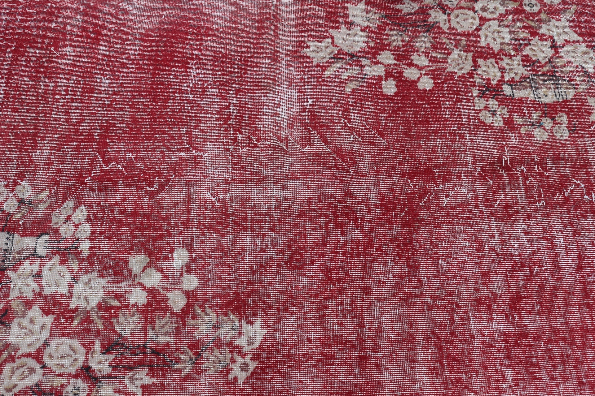 Red Oriental Rug, Rugs for Nursery, Turkish Rugs, Vintage Rug, 3.5x6.6 ft Accent Rug, Oushak Rug, Nursery Rug, Bedroom Rug, Wool Rug