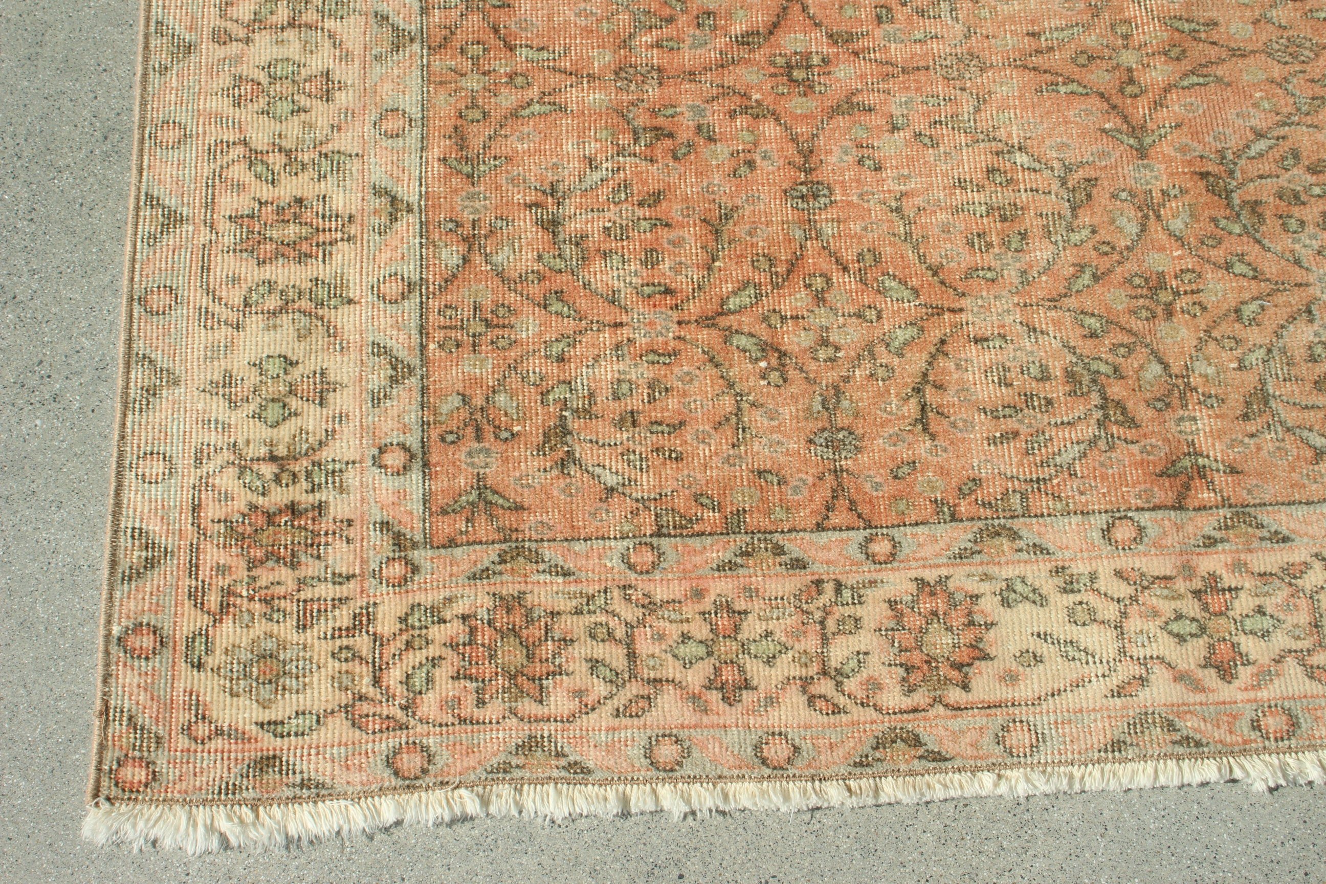 Egzotik Halı, Türk Halıları, Büyük Boho Halısı, 4,9x8,9 ft Büyük Halı, Yer Halısı, Vintage Halılar, Pembe Düz Dokuma Halılar, Oturma Odası Halıları, Oushak Halıları